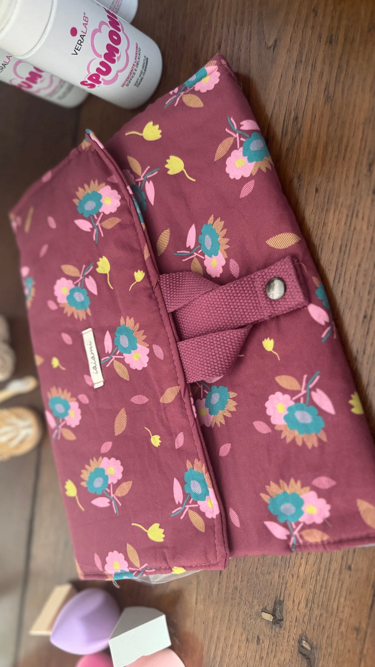 Beauty Burrito MAXI- Floral Burgundy (HANBOK)