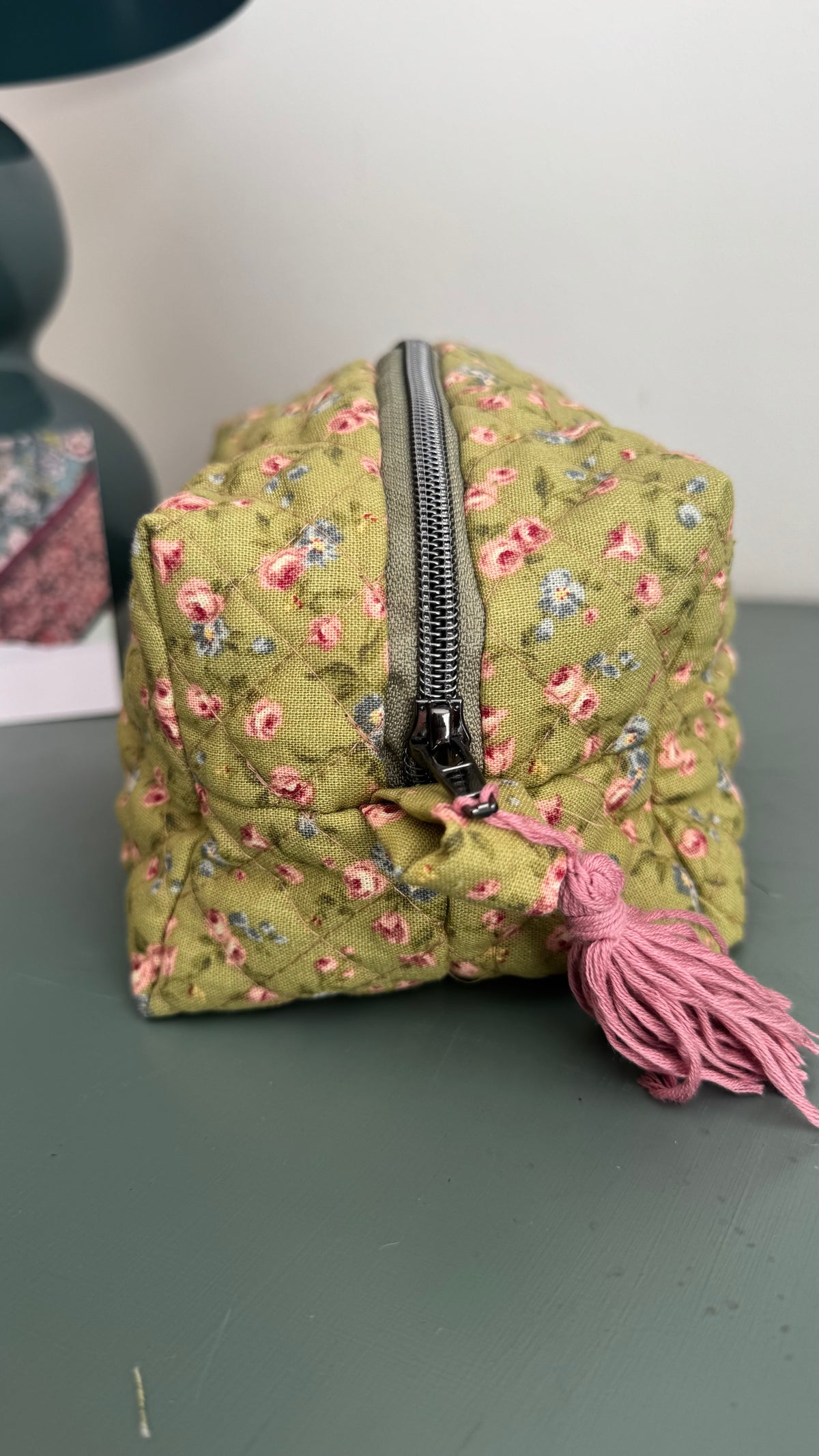 Cubotto trapuntato - Fiorellini Verde (Hanbok)