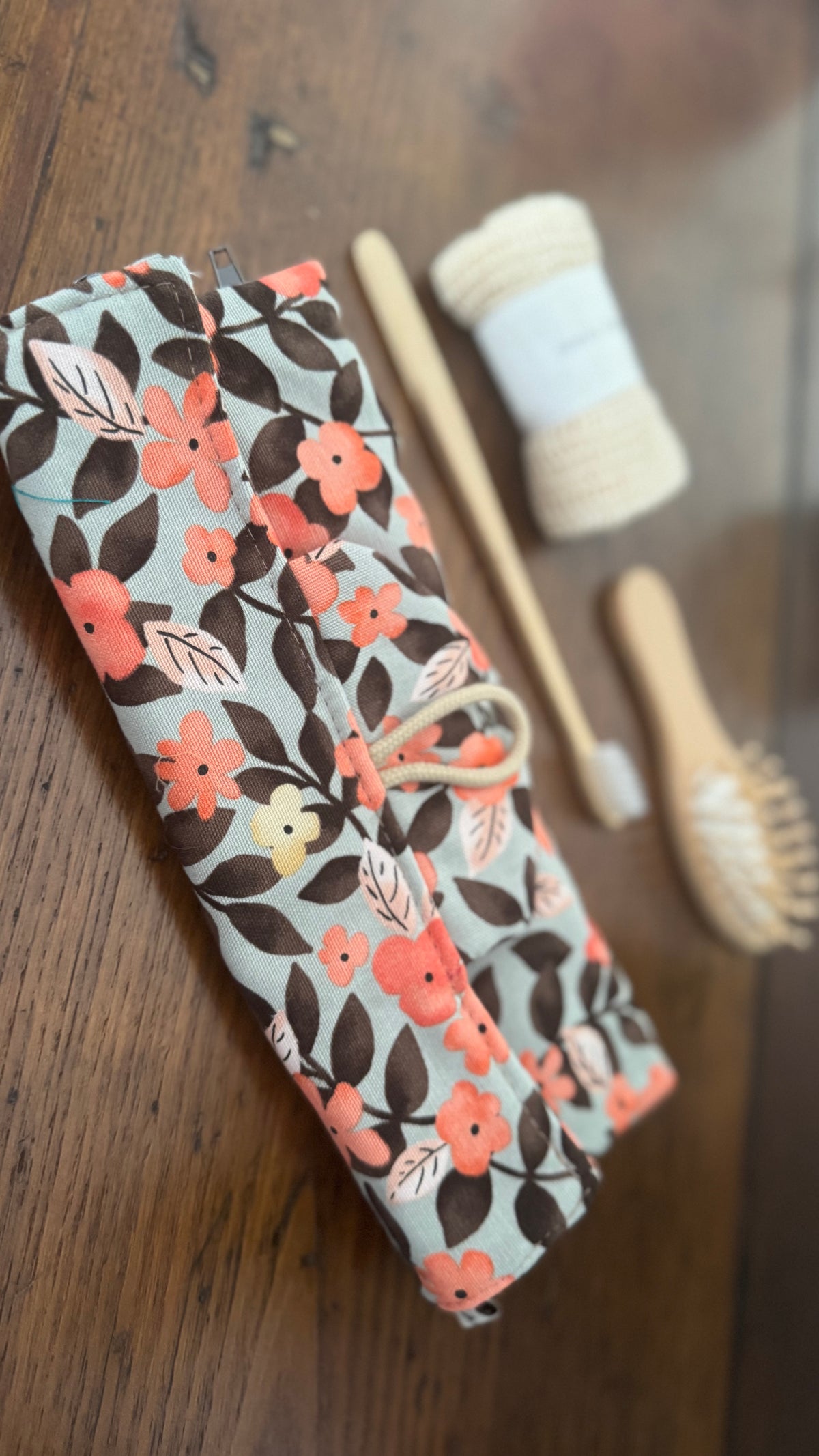 Beauty Burrito - Fiori Arancioni Grey (Hanbok)