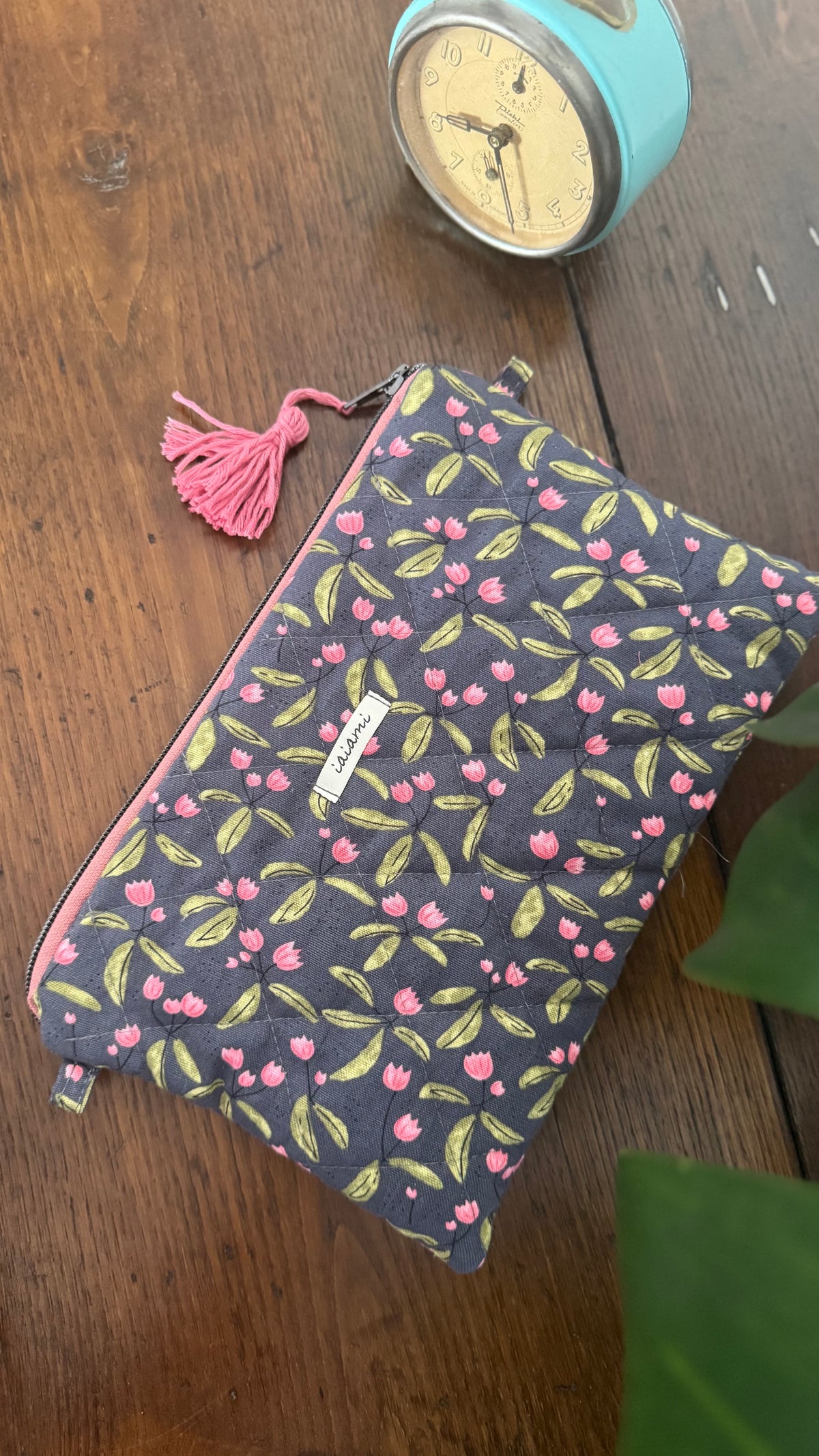 Pochette trapuntata Maxi - Boccioli Rosa (Hanbok)