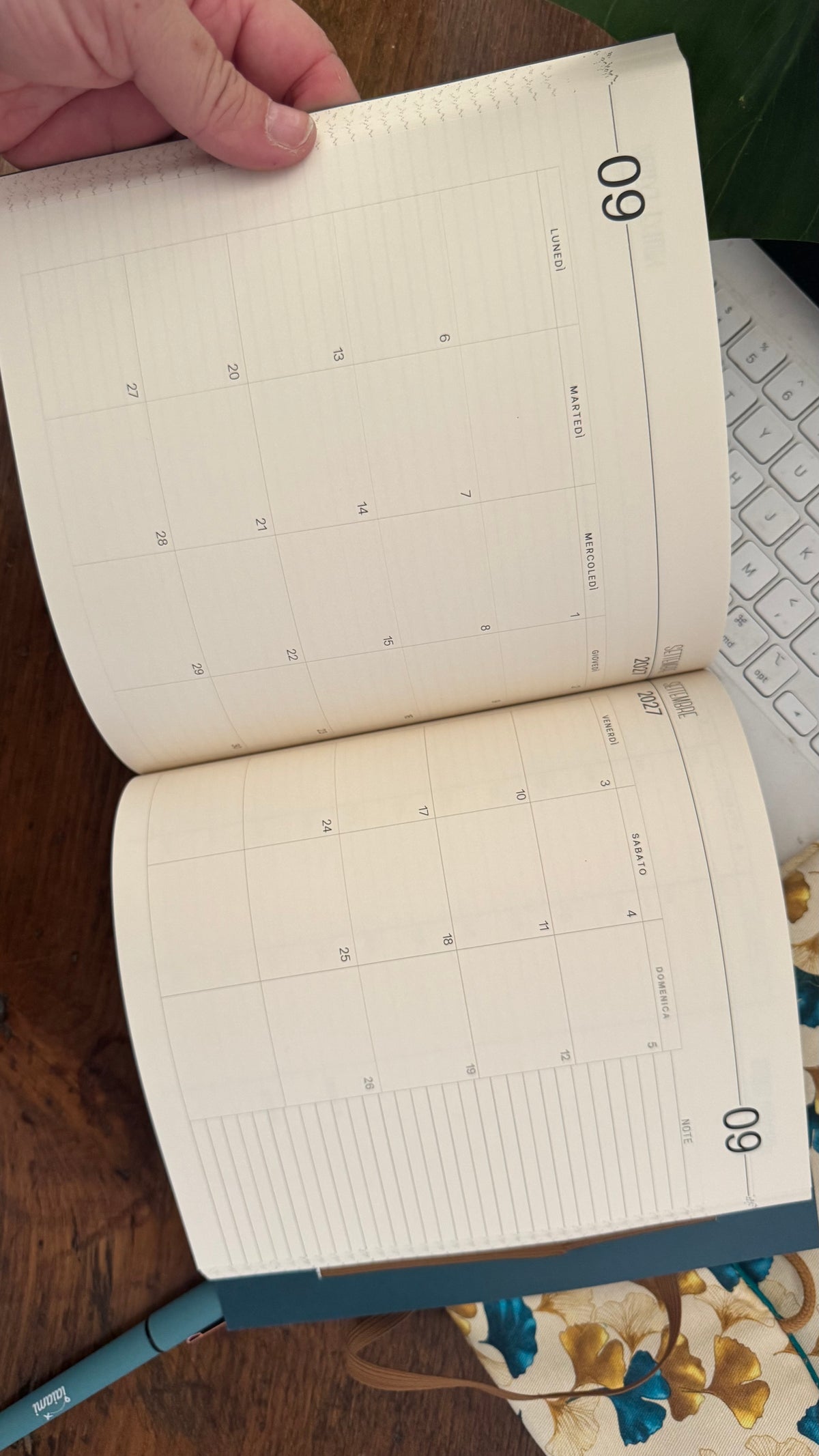 Agenda settimanale - Gingko Light