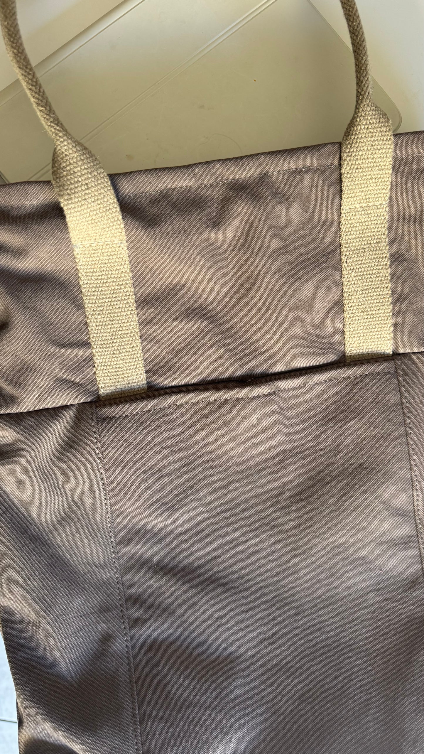 Tote Bag Tamalito - Grigio /Verde & rosa (Stripes)