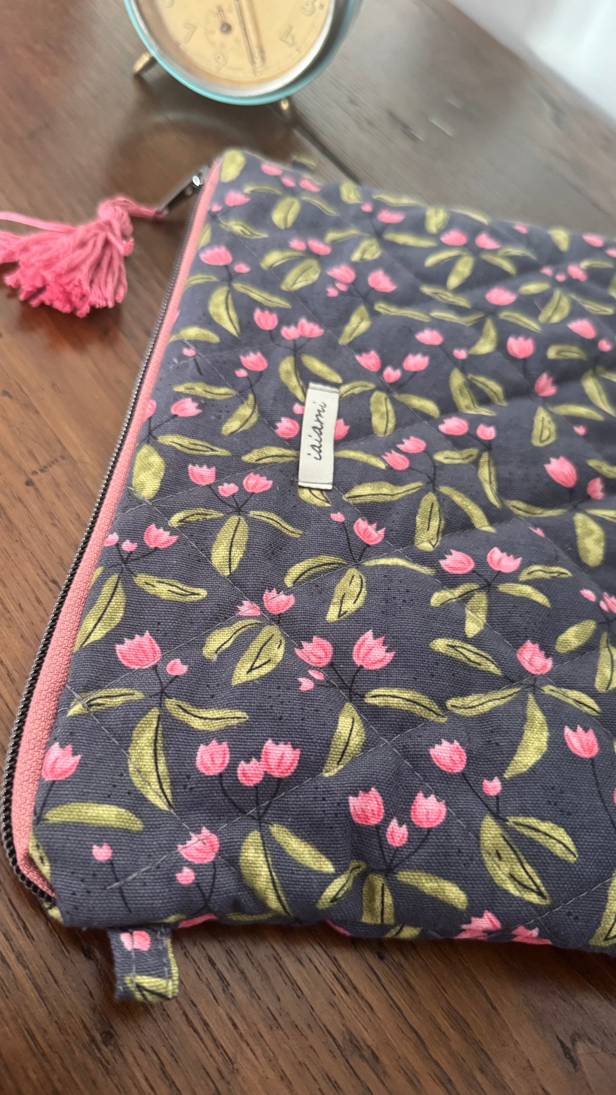 Pochette trapuntata Maxi - Boccioli Rosa (Hanbok)