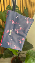Carica l'immagine nel visualizzatore di Gallery, Gocce pochette Mini (idrorepellente) - Fenicotteri
