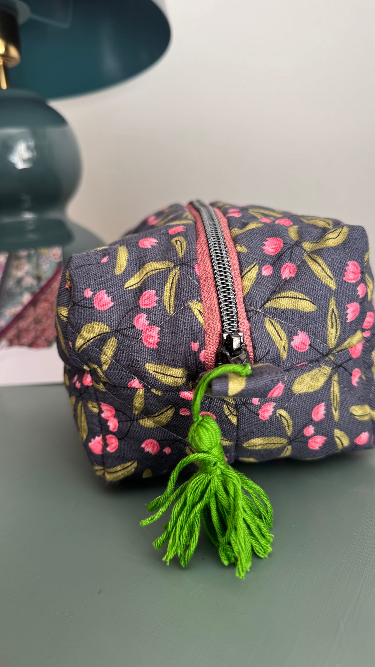 Cubotto trapuntato - Boccioli Rosa (Hanbok)