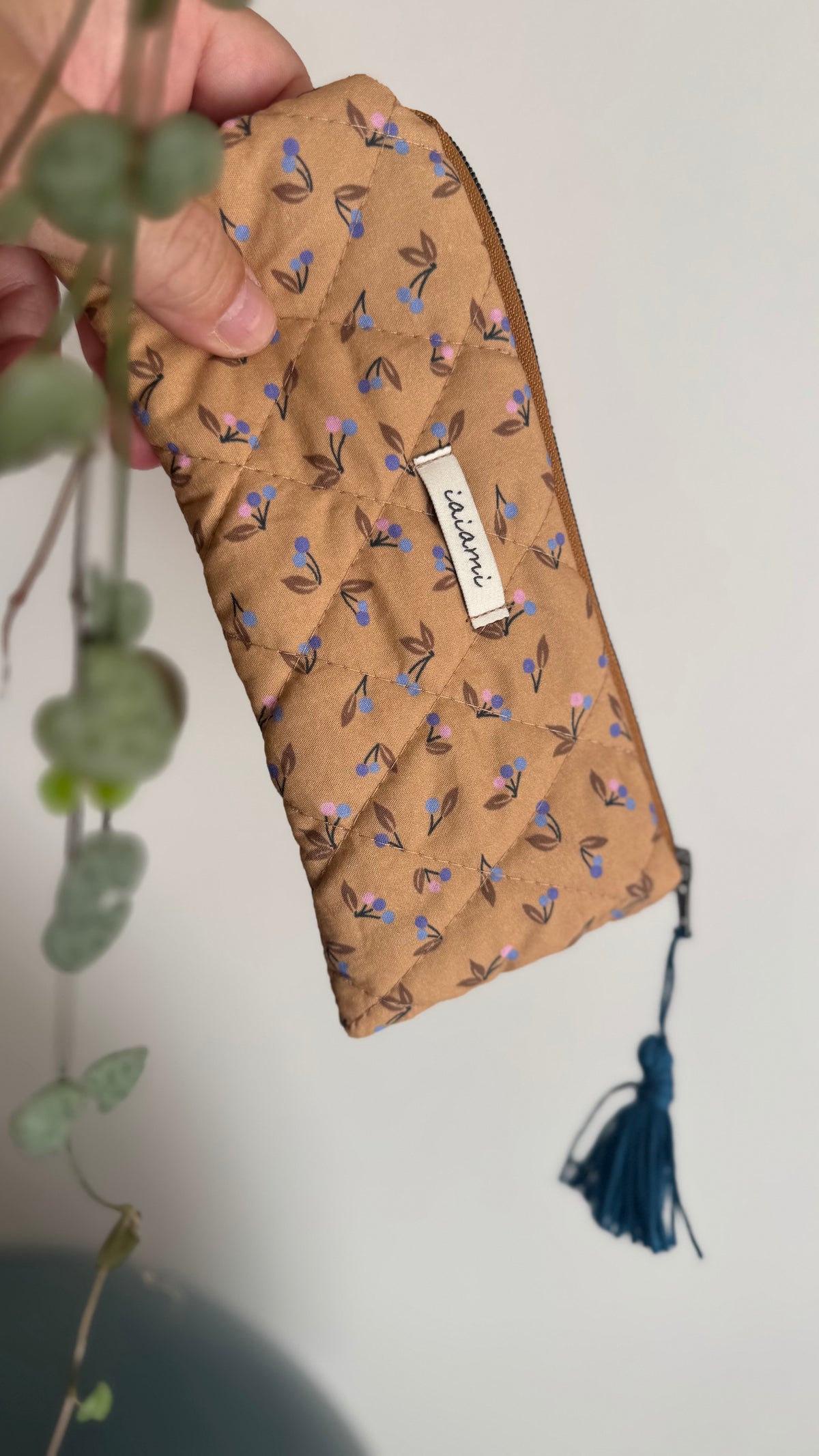 Astuccio trapuntato (Porta occhiali) - Ciliegine (Hanbok)