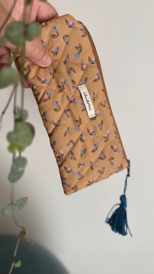 Astuccio trapuntato (Porta occhiali) - Ciliegine (Hanbok)