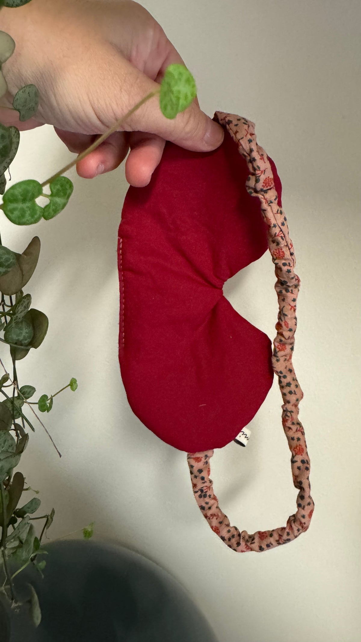Nuvola (sleep mask) - Fiorellini e foglie verdi (Hanbok)