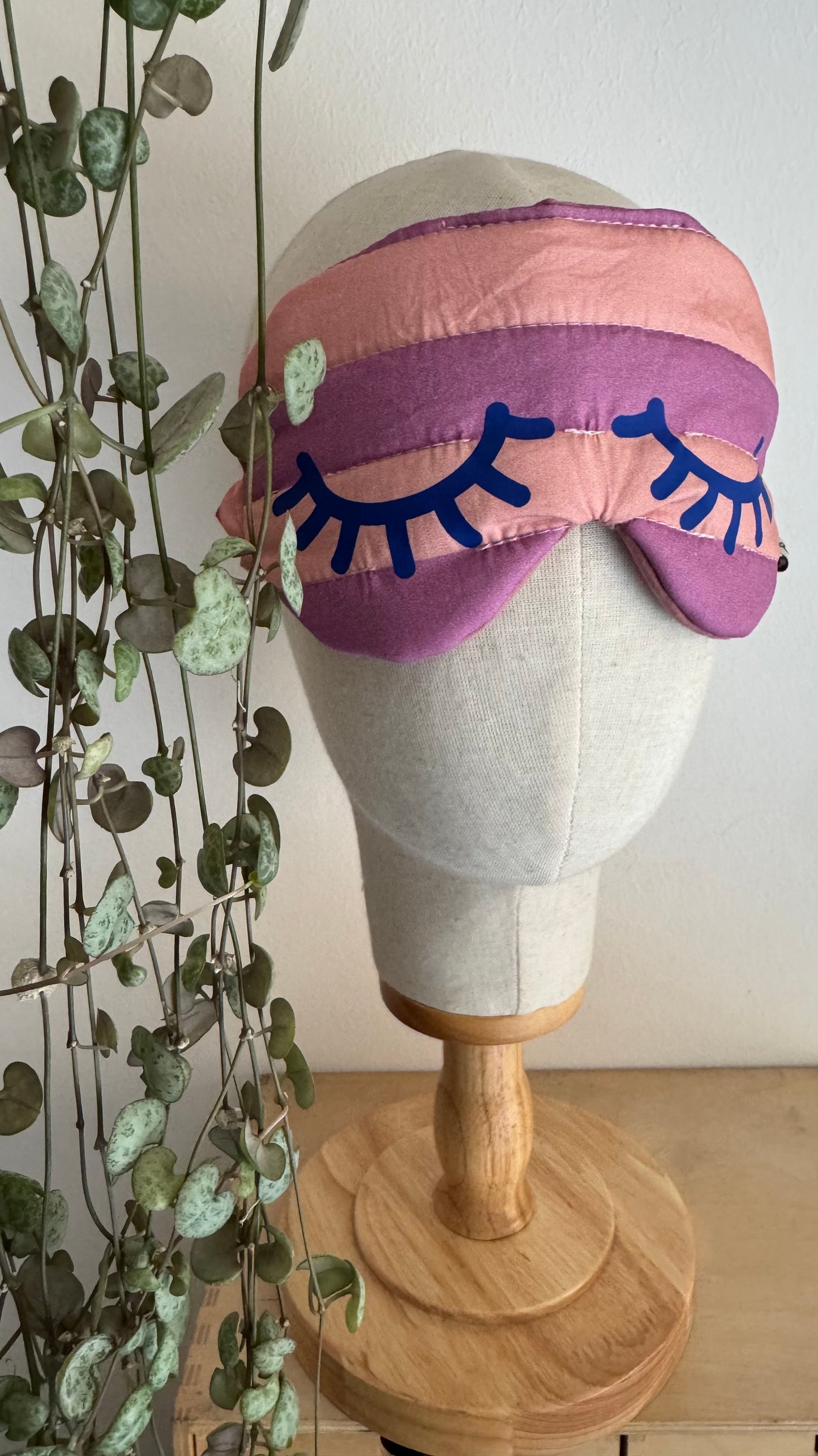 Nuvola (sleep mask) - Rosa & Violetto (Stripes)