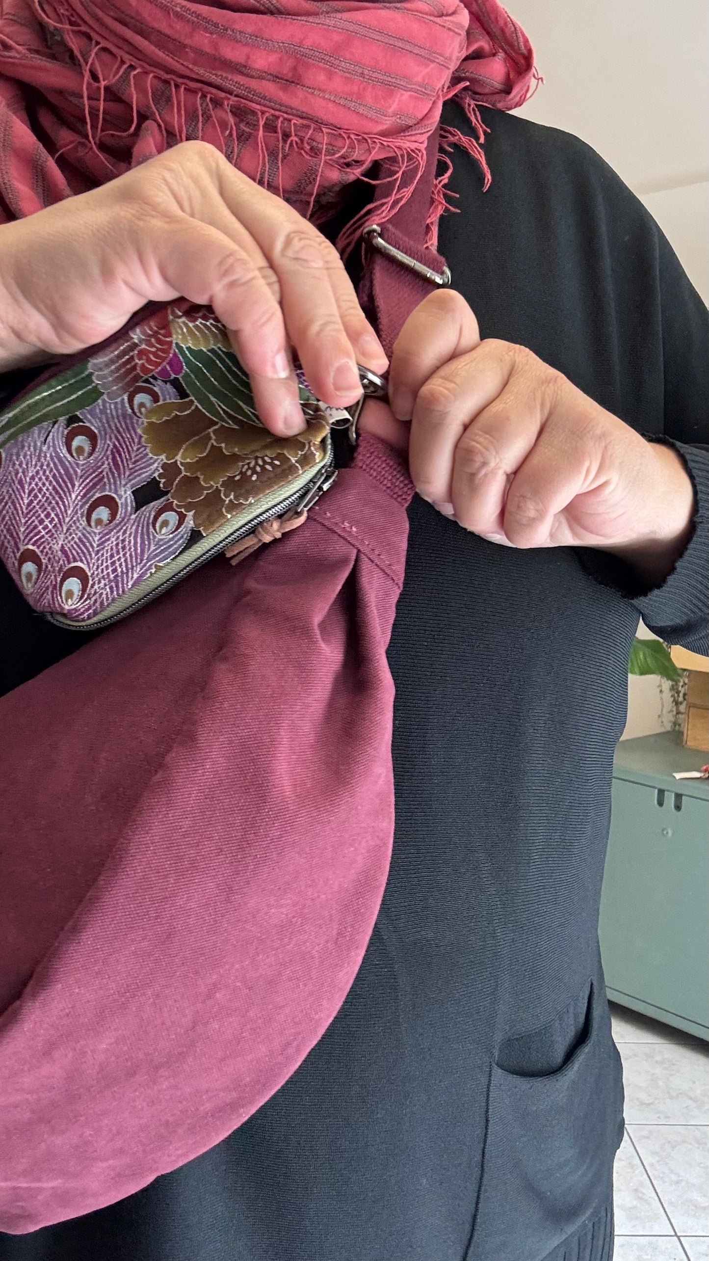 Moon Bag - Bordeaux/Airone (Nippori)