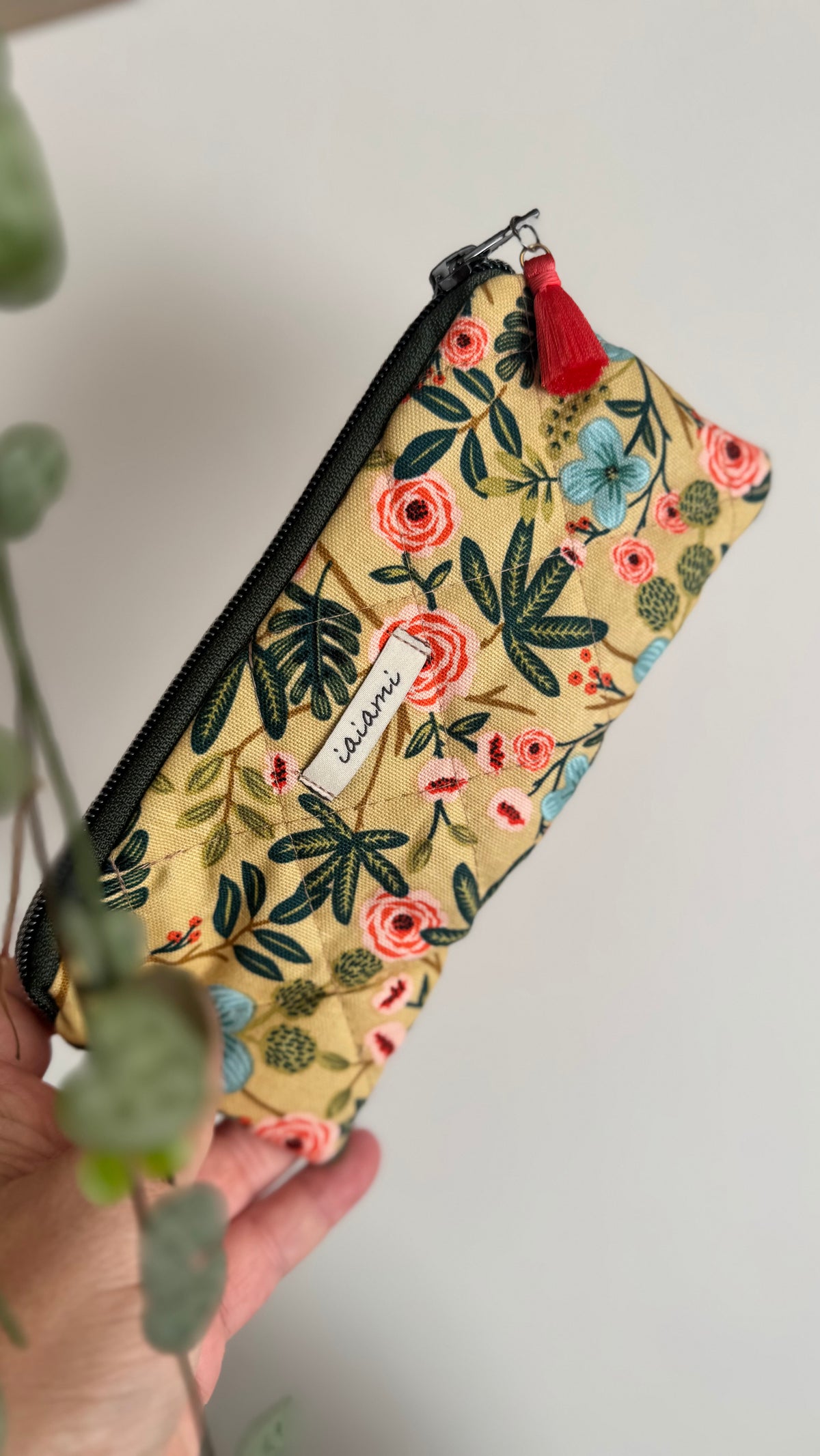 Astuccio trapuntato (Porta occhiali) - Giungla (Hanbok)