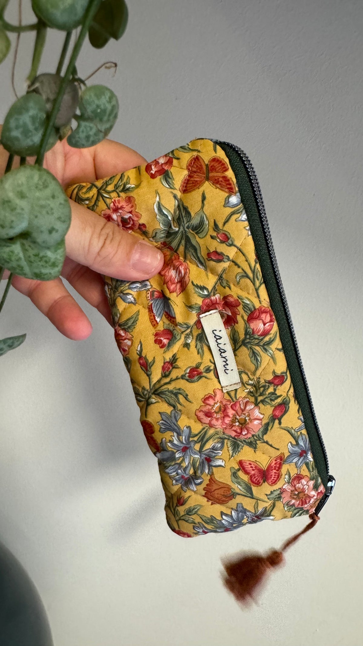 Astuccio trapuntato (Porta occhiali) - Fiori e Farfalle  (Hanbok)