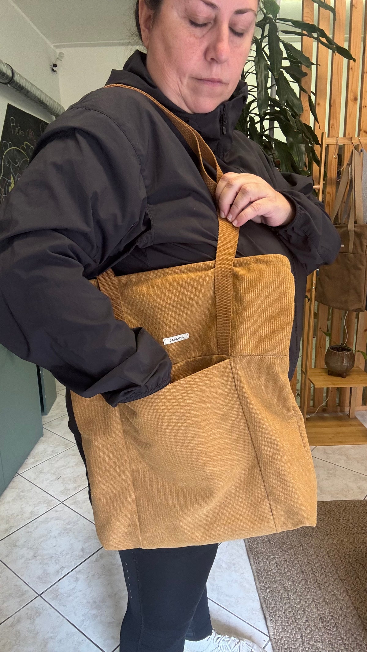 Tote Bag Tamalito - Curry /  Gingko Light