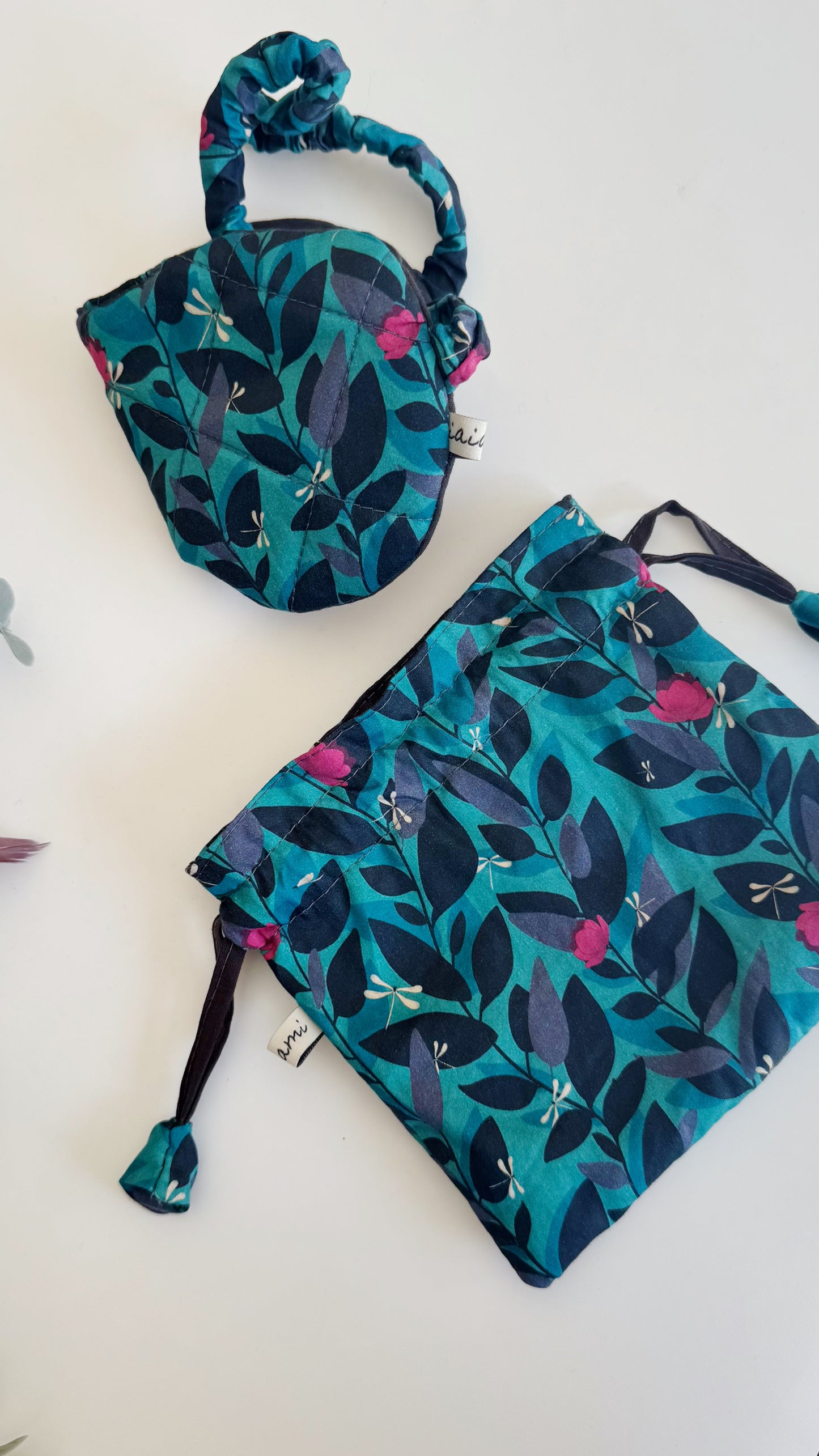 Nuvola (sleep mask) - Libellule turchese