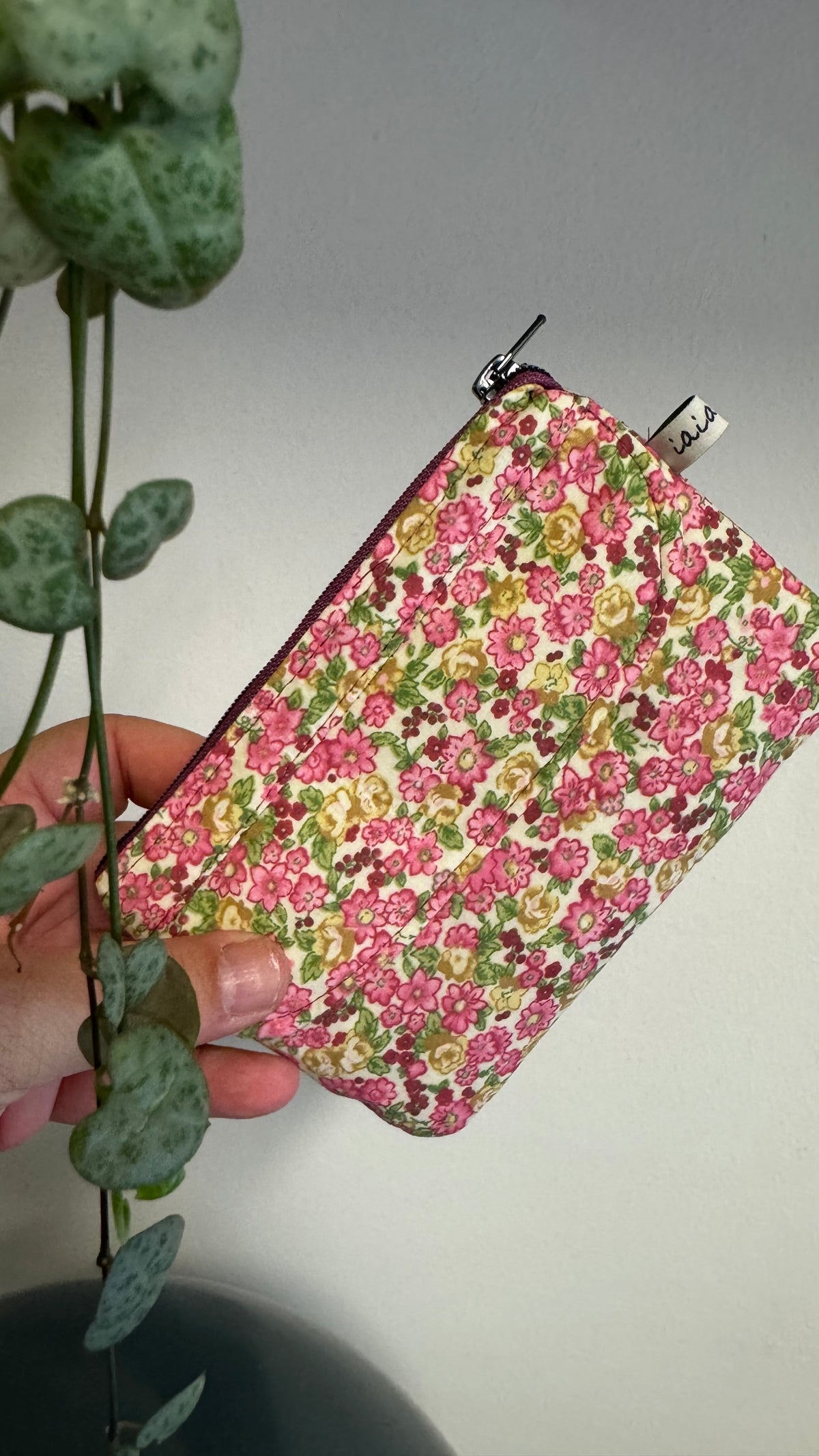 Pocket Pochette (Mini) - Fiori Rosa e Verdi (Hanbok)