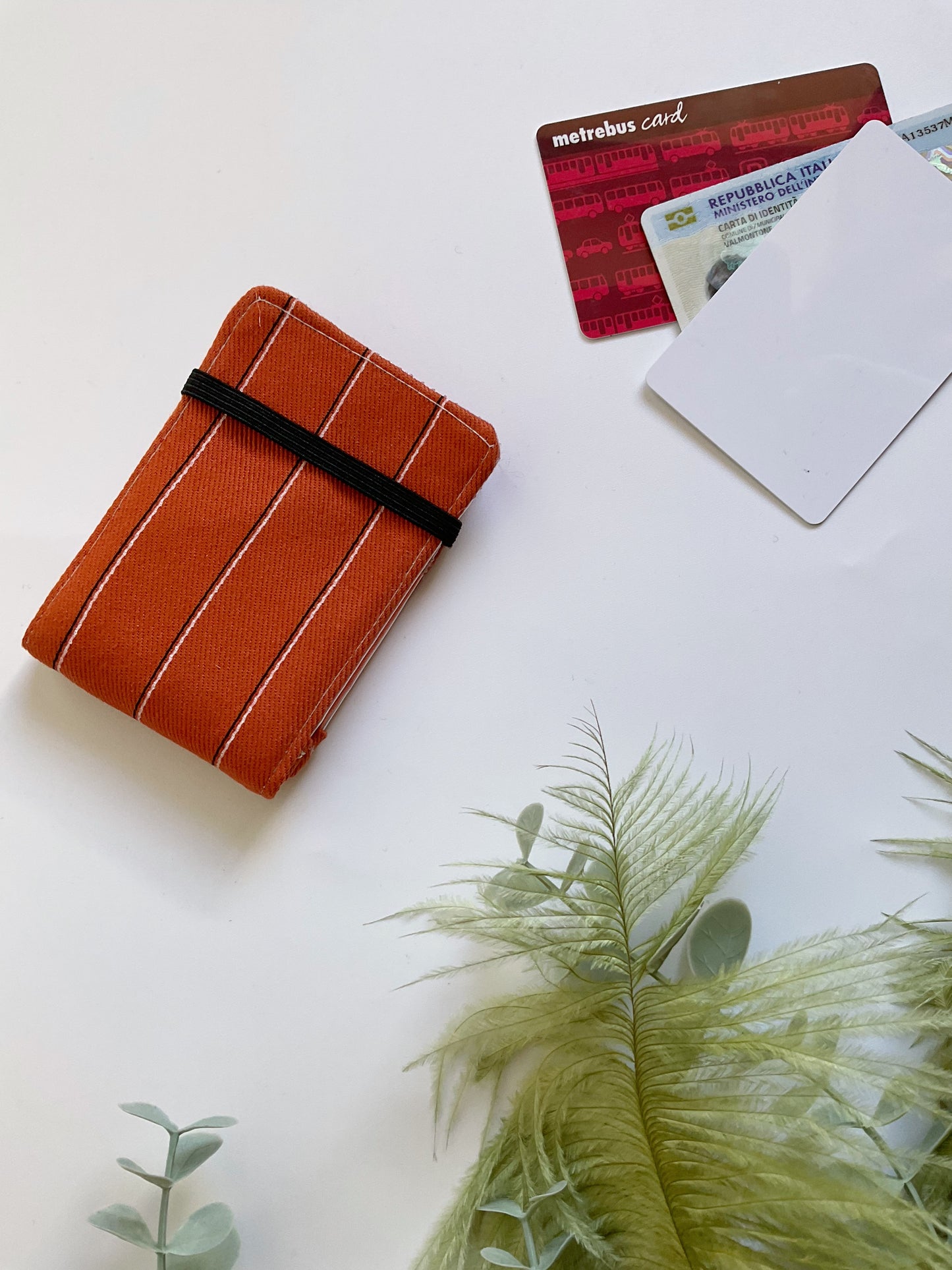 Pocket card  - Lines Ruggine