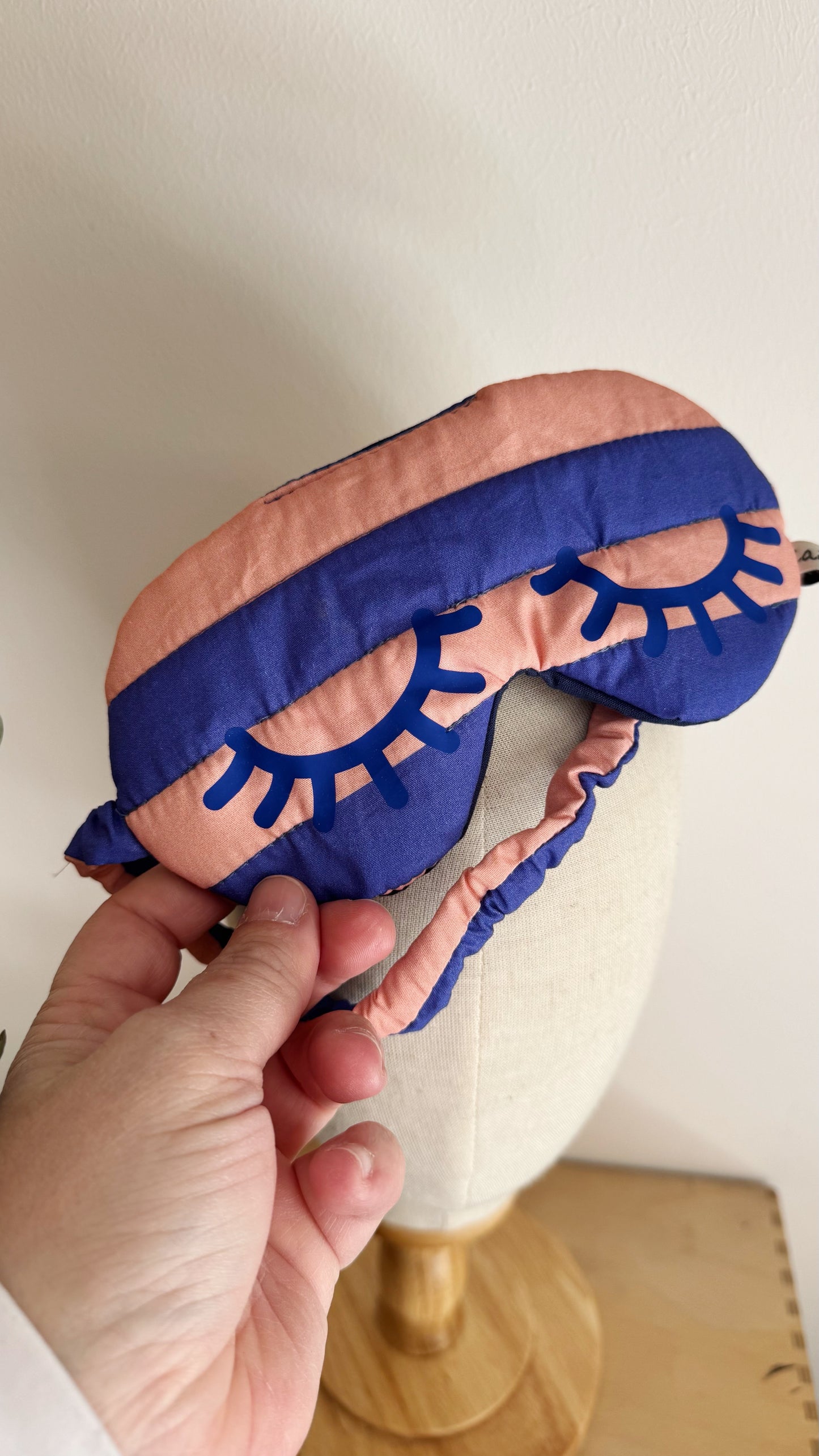 Nuvola (sleep mask) - Indaco & Rosa (Stripes)