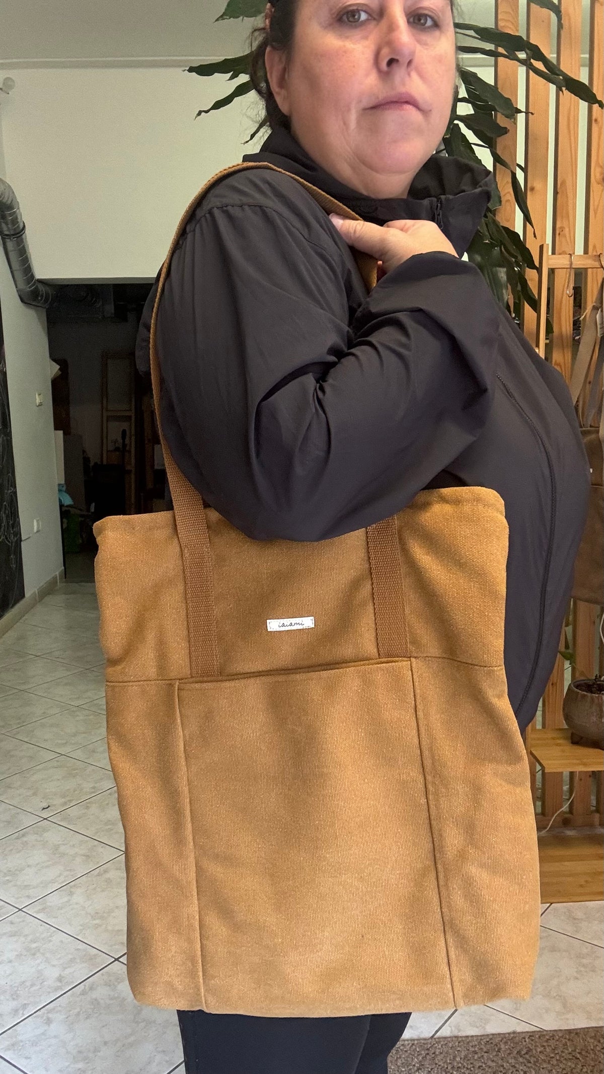Tote Bag Tamalito - Curry /  Gingko Light