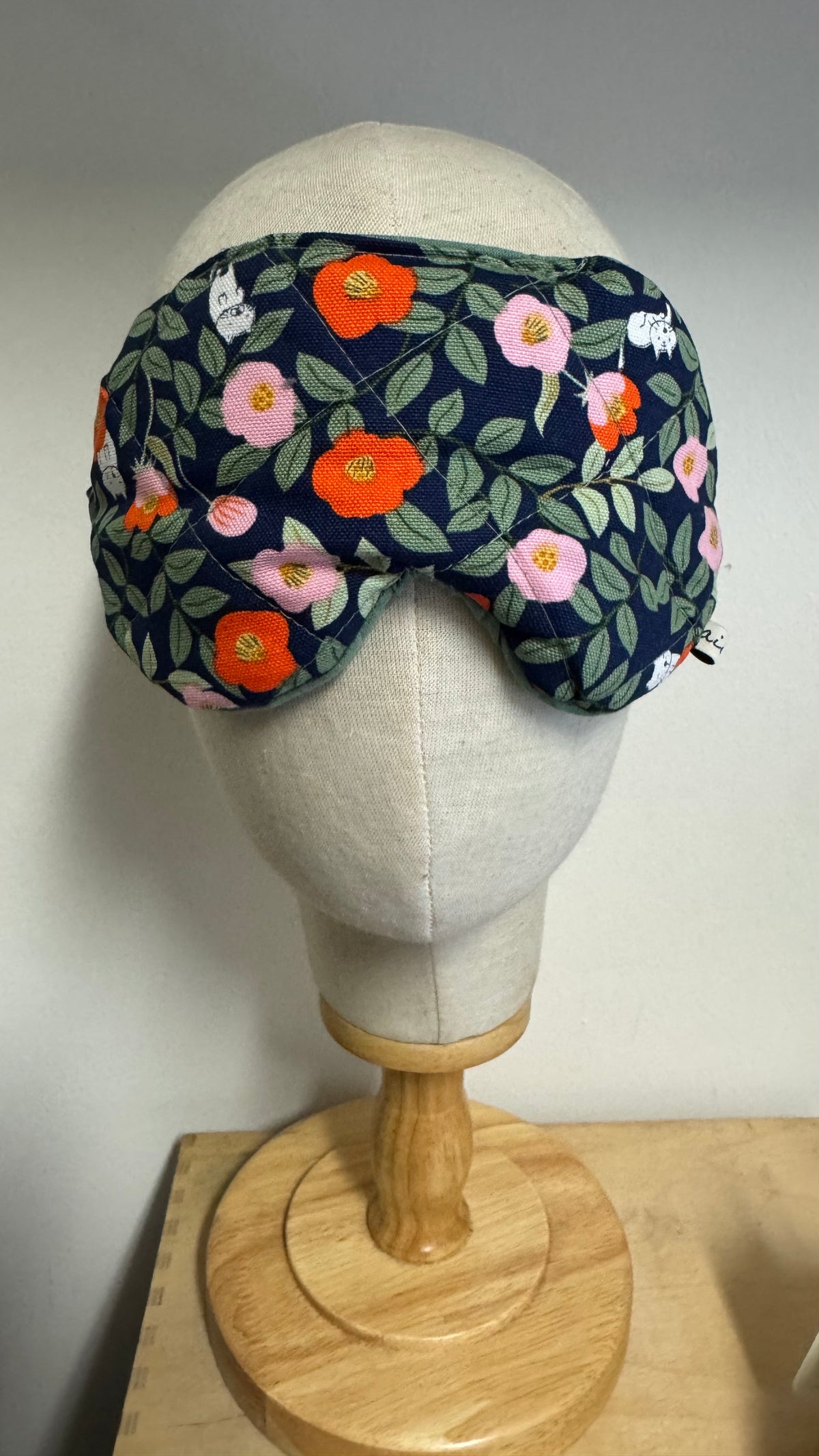 Nuvola (sleep mask) - Fiori Arancio Gattini (Hanbok)