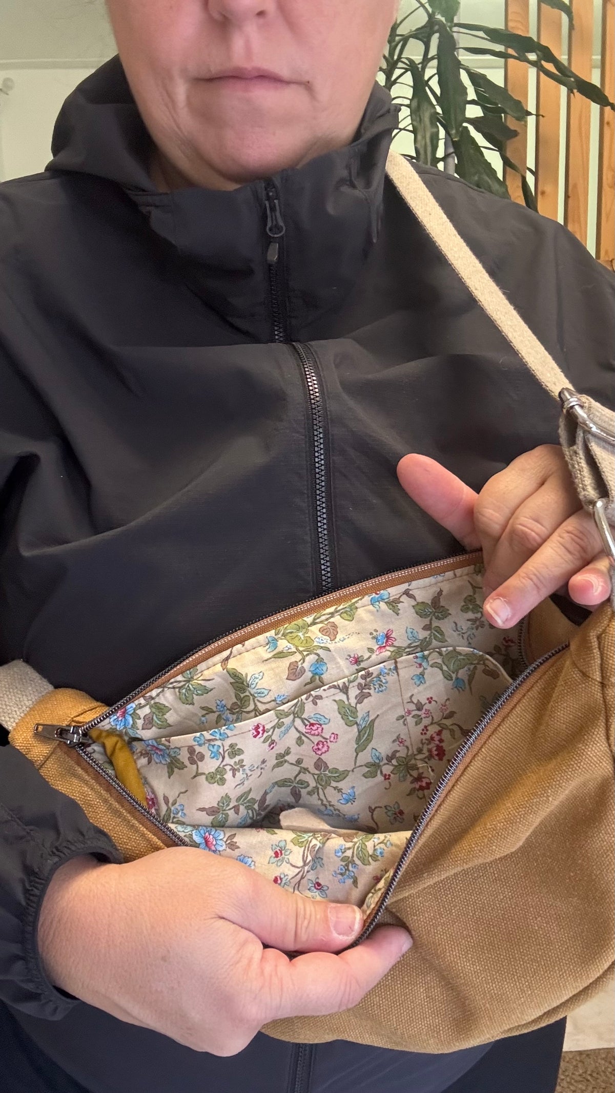 Moon Bag - Curry / Fiori Avana (Hanbok)