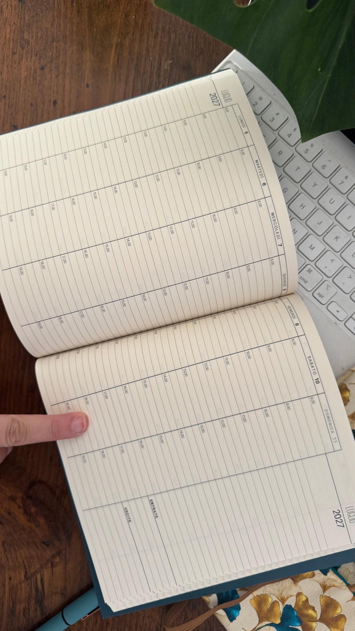 Agenda settimanale - Gingko Light
