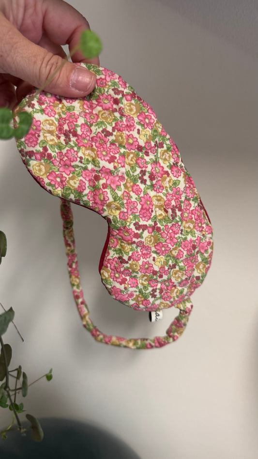 Nuvola (sleep mask) - Fiori Rosa e Verde (Hanbok)