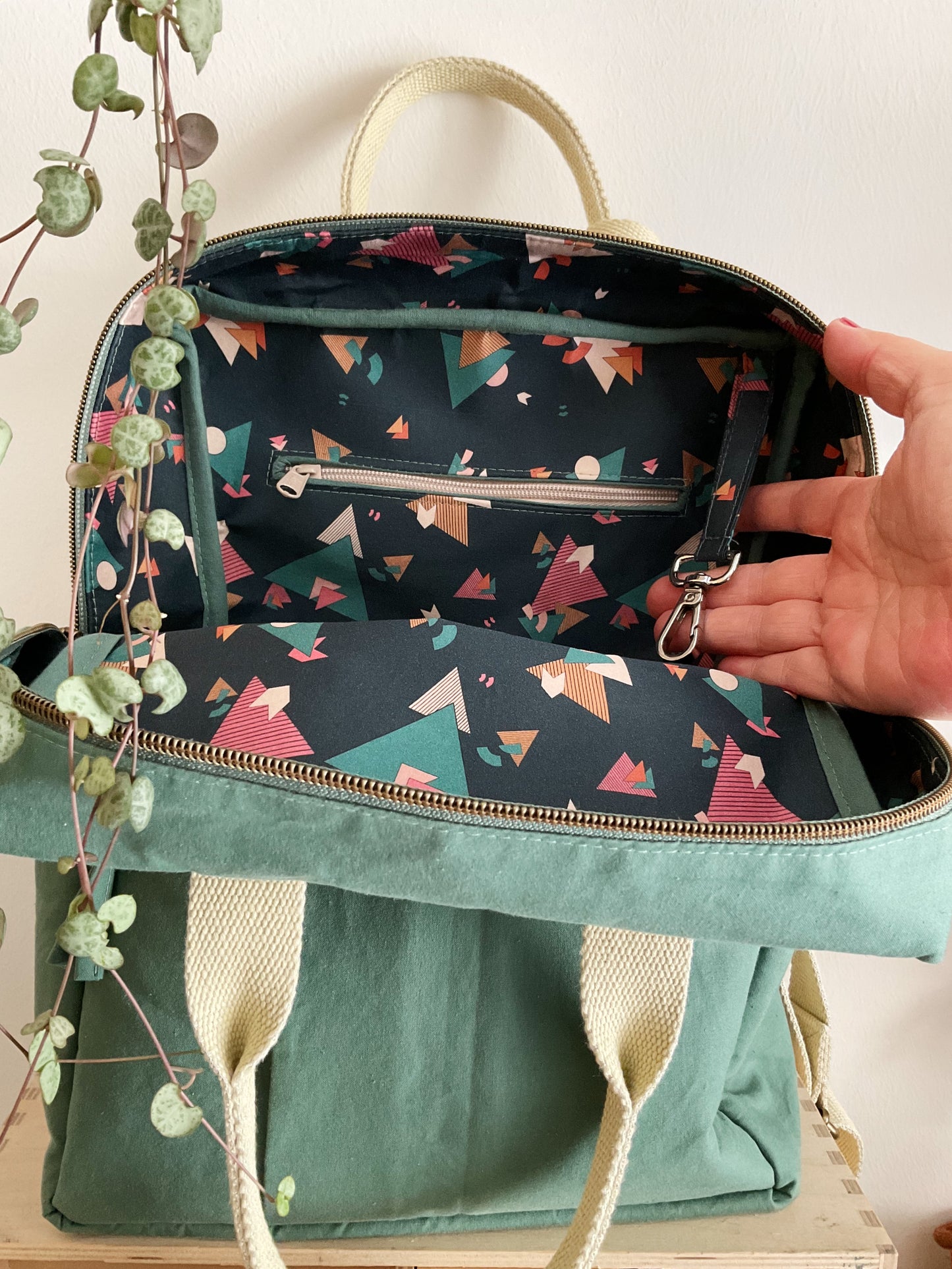 Zaino Tamalito (mini) - smokey green/80’s