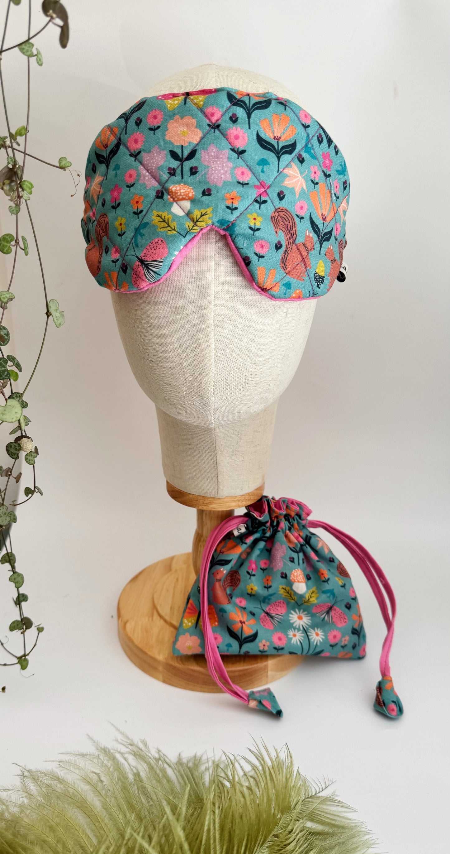 Set Nuvola (Sleep Mask + Sacchetto) - Scoiattoli