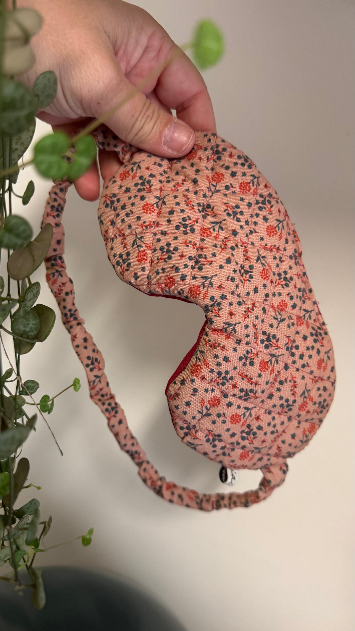 Nuvola (sleep mask) - Fiorellini e foglie verdi (Hanbok)