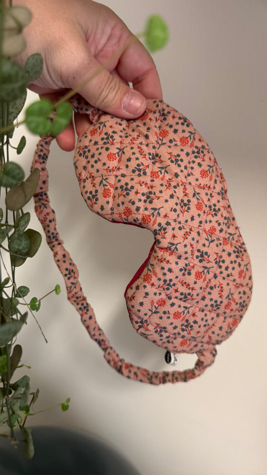 Nuvola (sleep mask) - Fiorellini e foglie verdi (Hanbok)