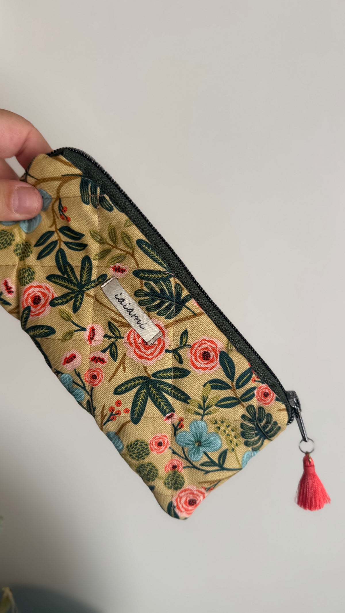 Astuccio trapuntato (Porta occhiali) - Giungla (Hanbok)