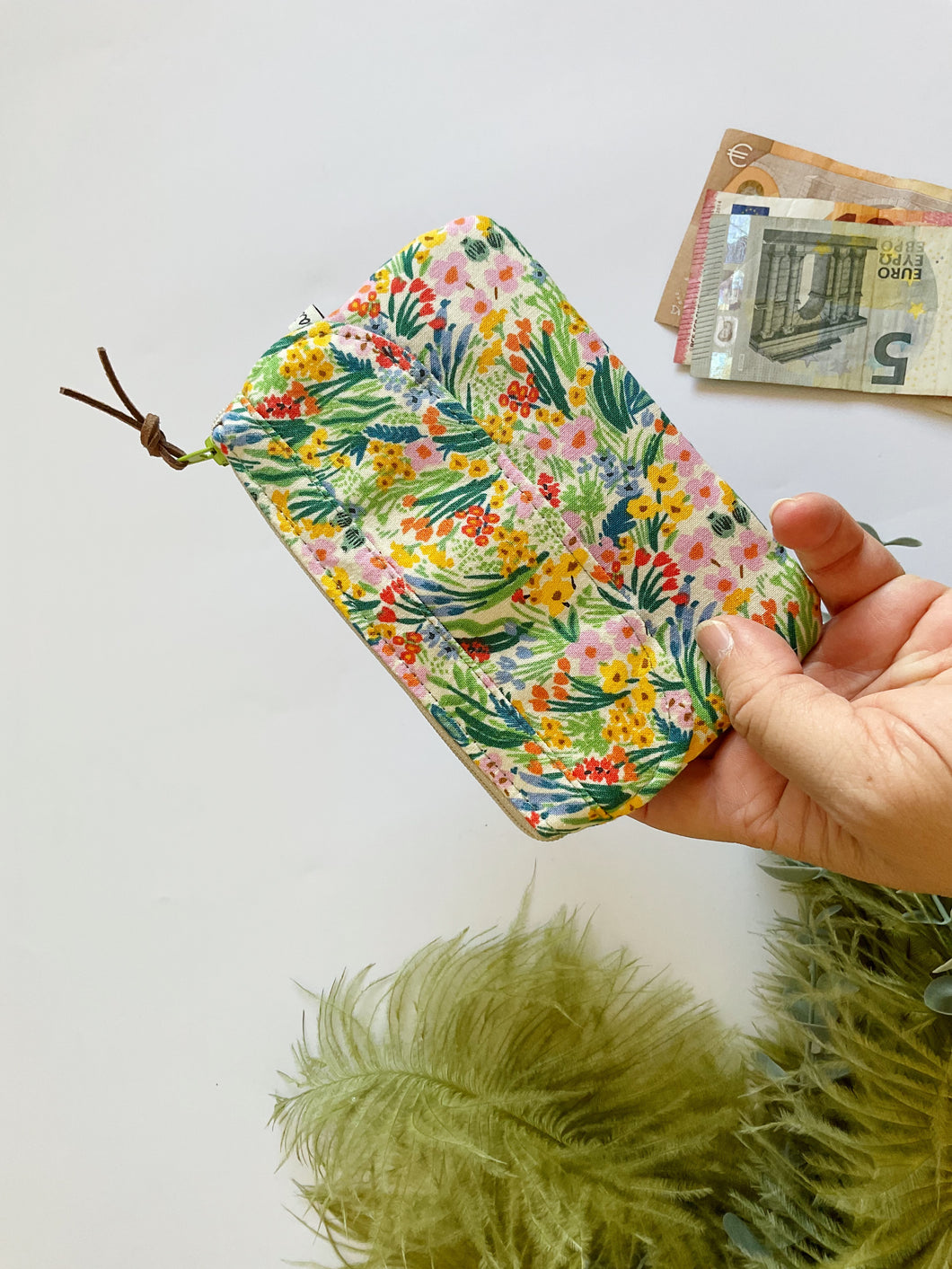 Pocket Pochette con tasca (Mini) - Garden Flowers