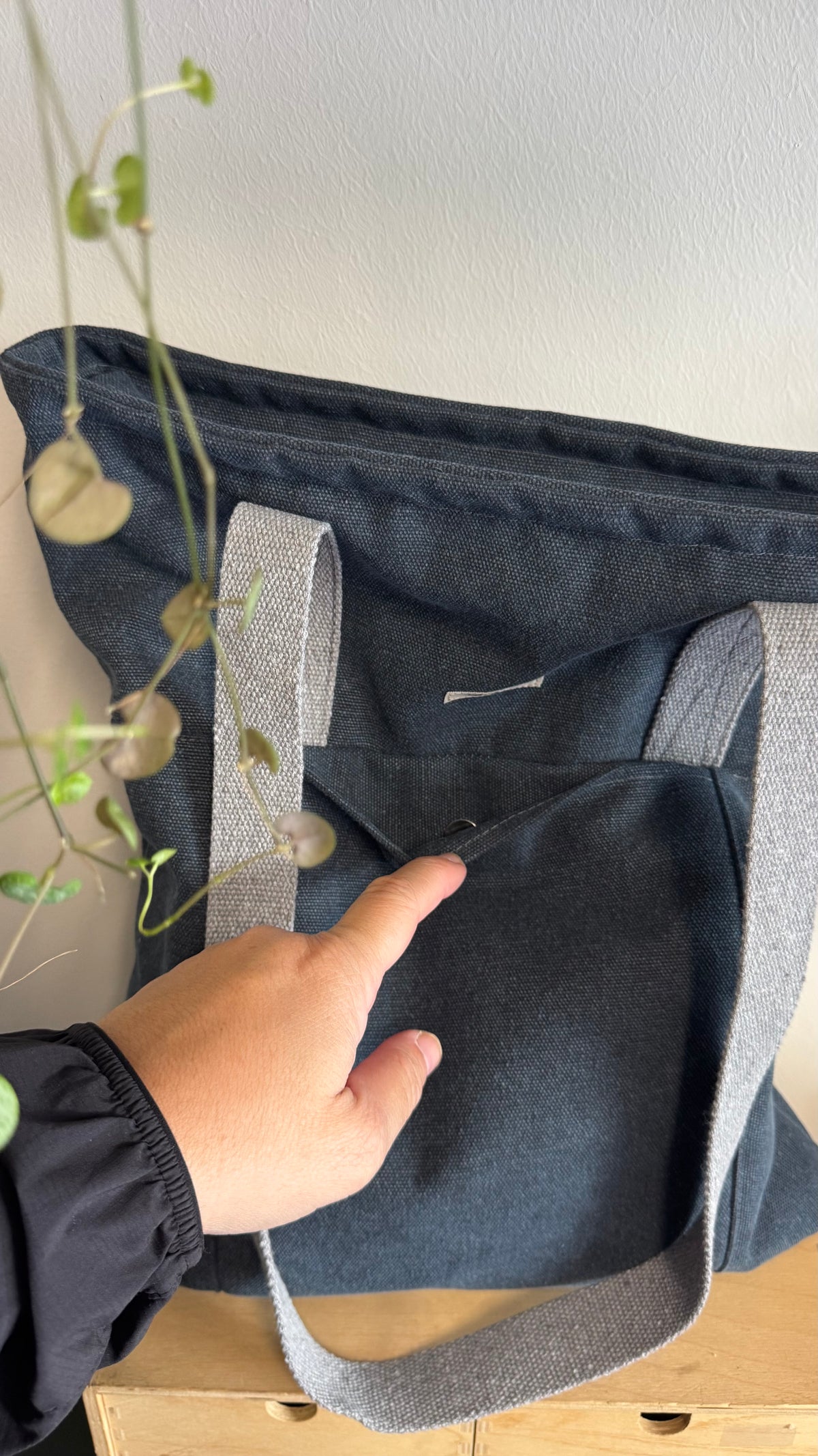 Tote Bag Tamalito - Navy /  Roselline (Hanbok)