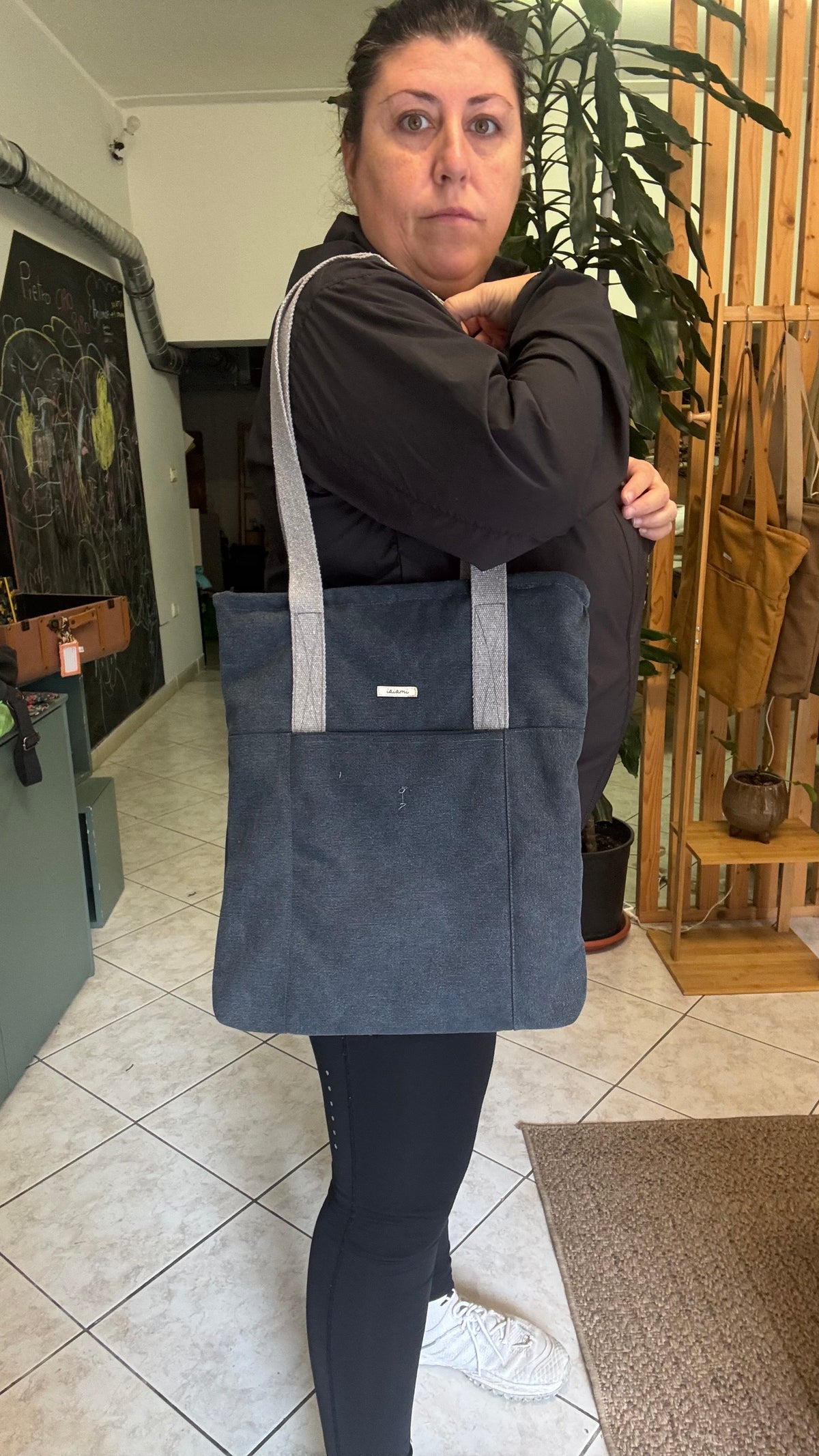 Tote Bag Tamalito - Navy /  Roselline (Hanbok)