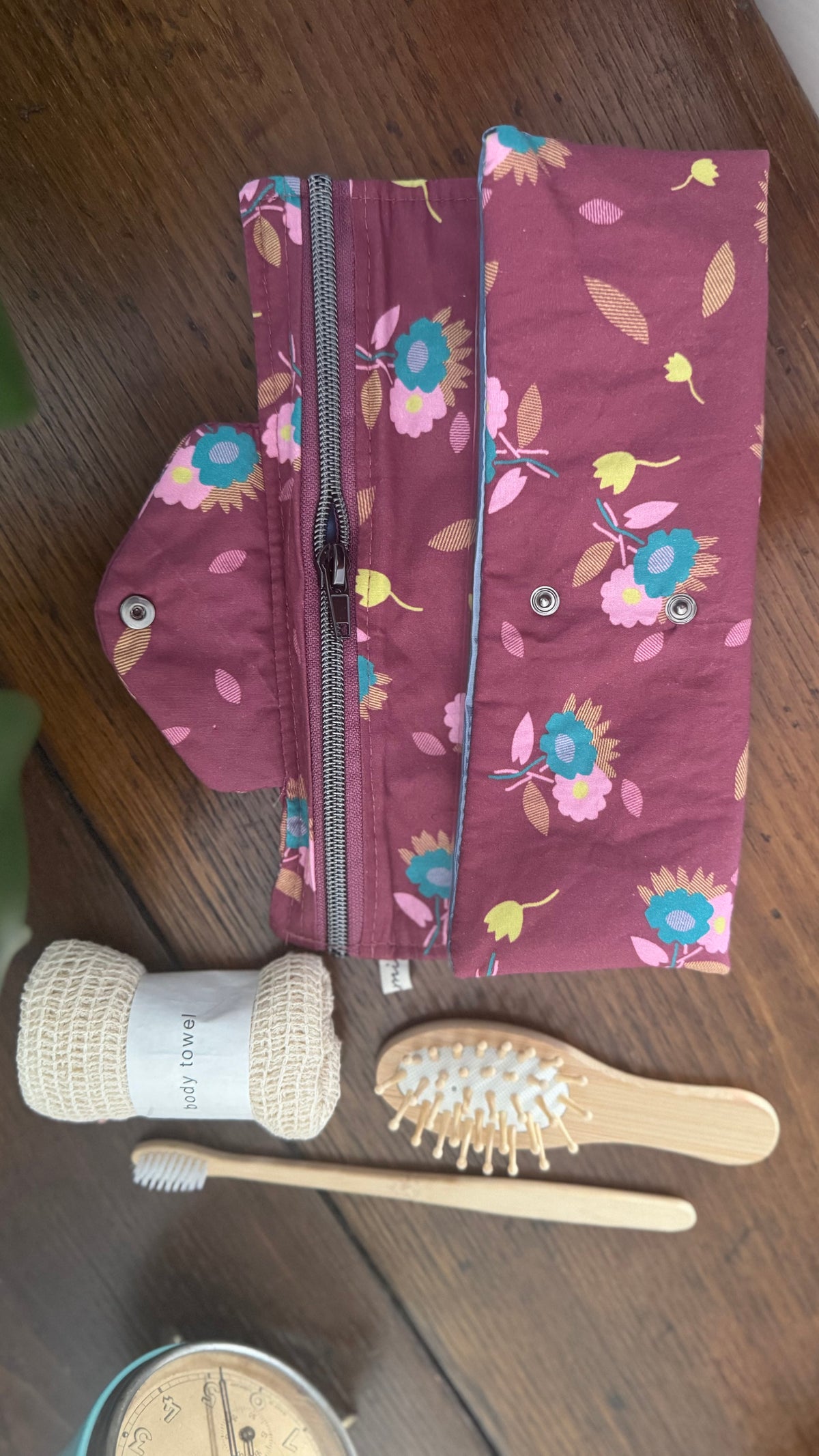 Beauty Burrito - Floral Burgundy (Hanbok)