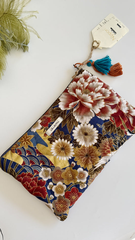 Pochette trapuntata - Blue Airone (Nippori)