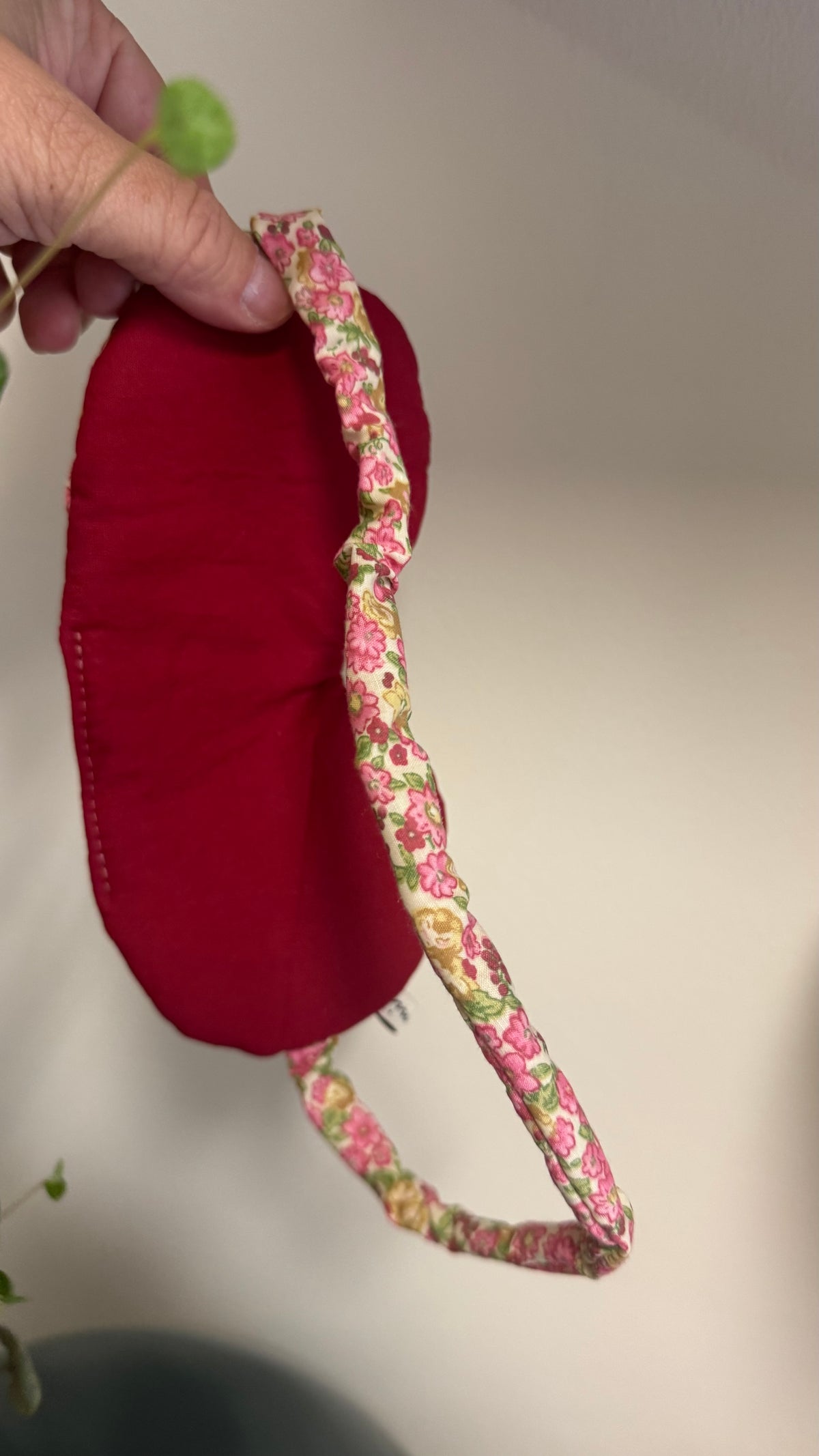 Nuvola (sleep mask) - Fiori Rosa e Verde (Hanbok)