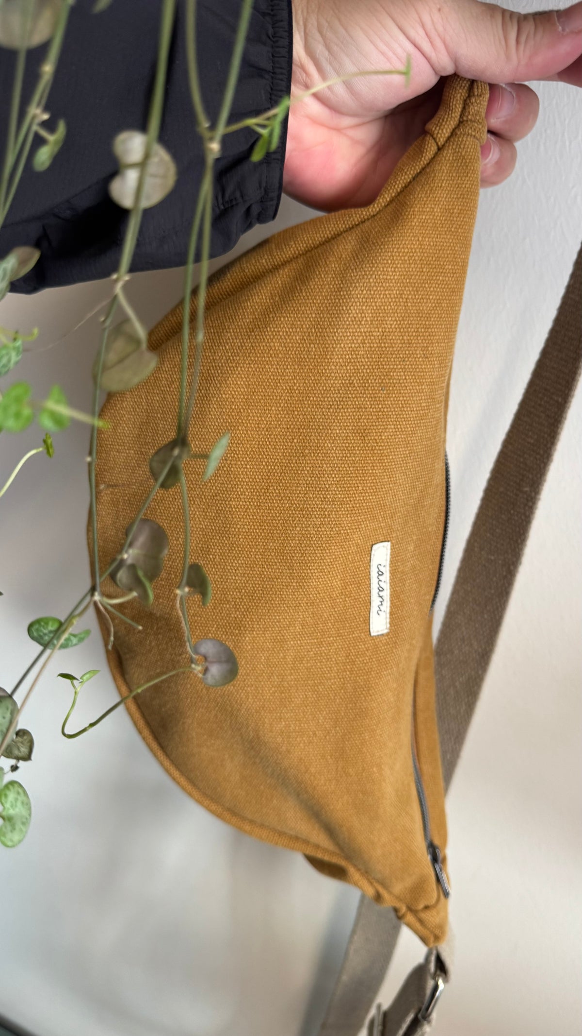 Moon Bag - Curry / Fiori Avana (Hanbok)