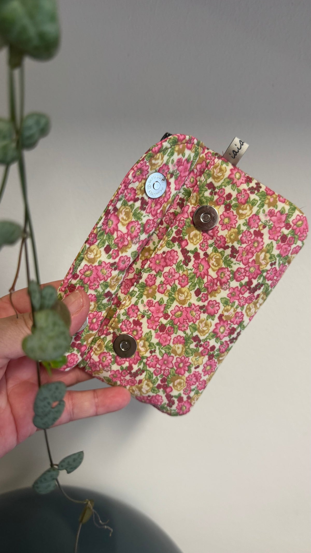 Pocket Pochette (Mini) - Fiori Rosa e Verdi (Hanbok)
