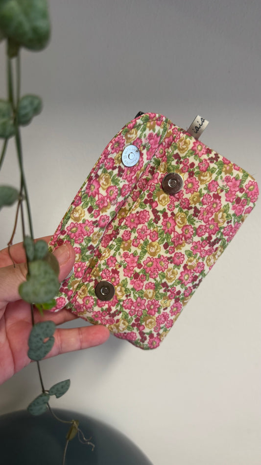 Pocket Pochette (Mini) - Fiori Rosa e Verdi (Hanbok)