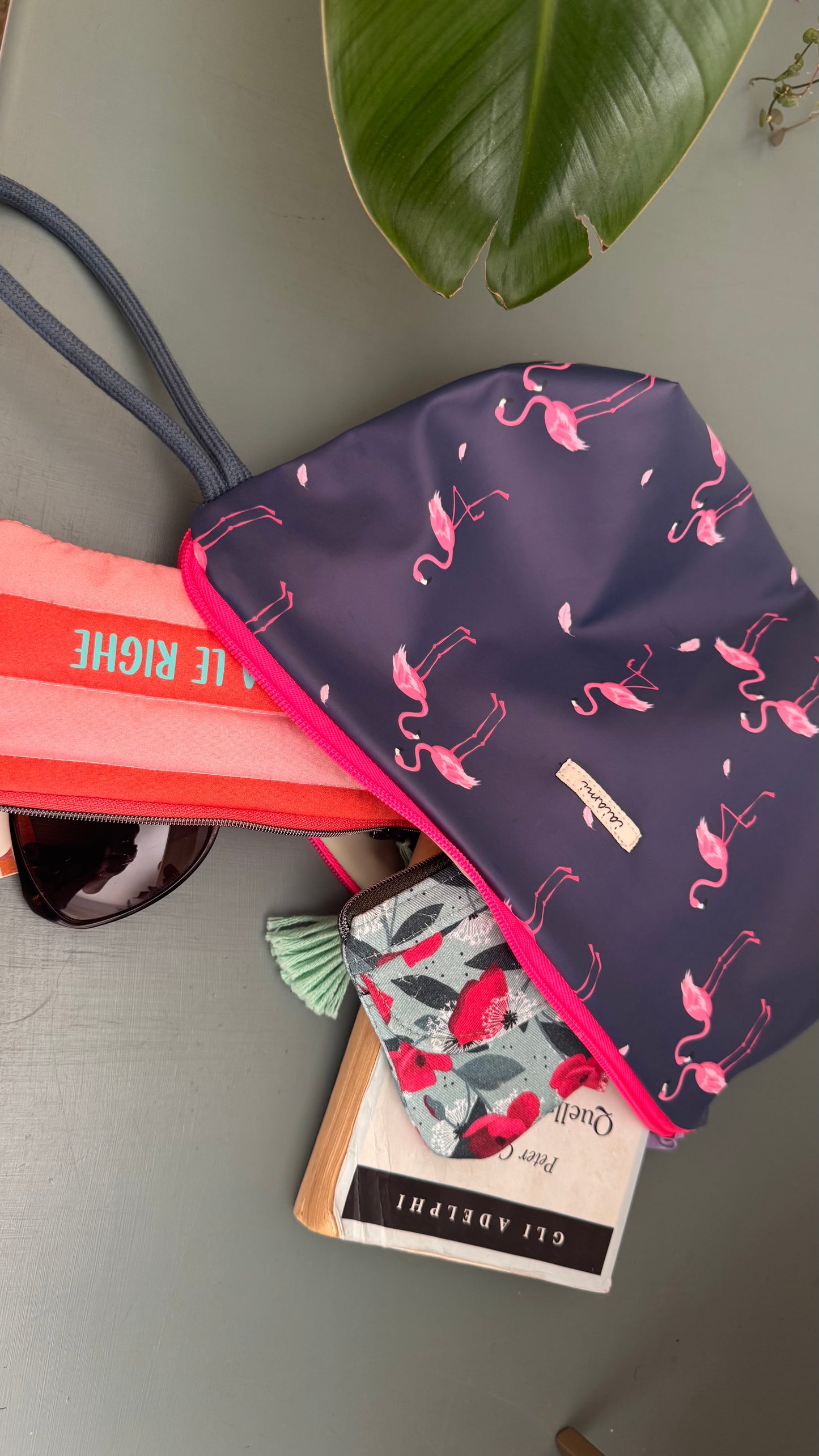 Gocce Pochette Maxi (idrorepellente) - Fenicotteri