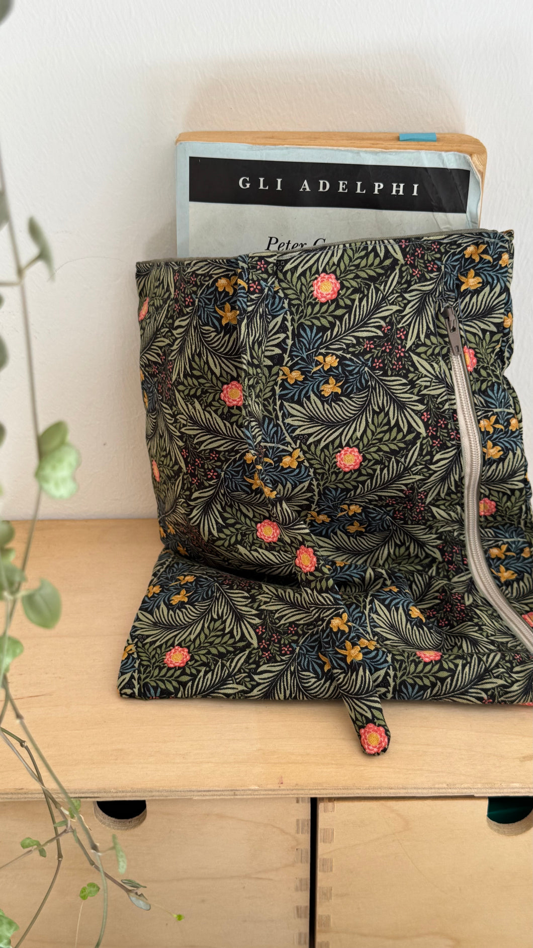 Custodia per libri (Maxi) - Foglie Verdi (Nippori)