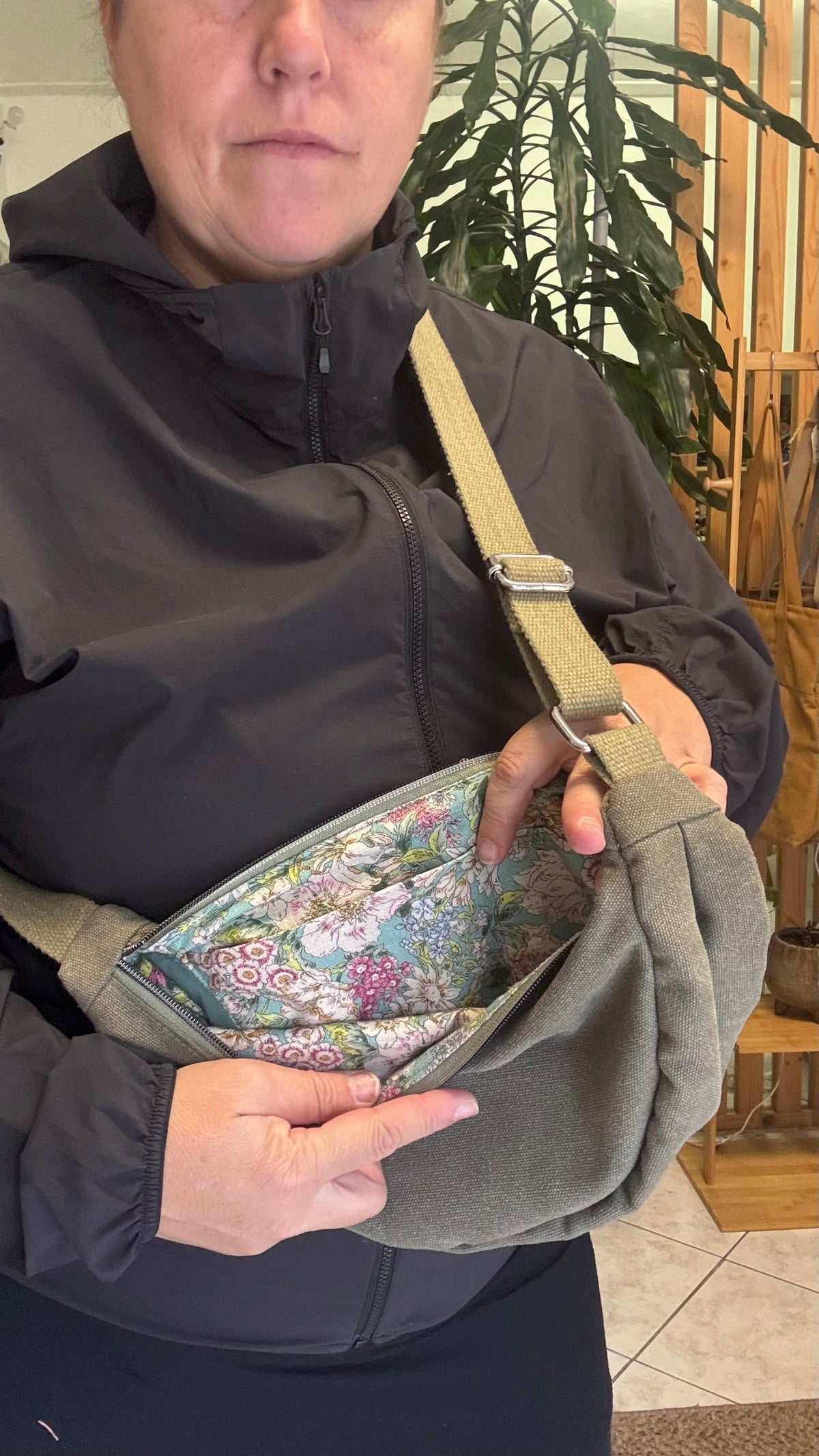Moon Bag - Verde / Hwawon (Hanbok)