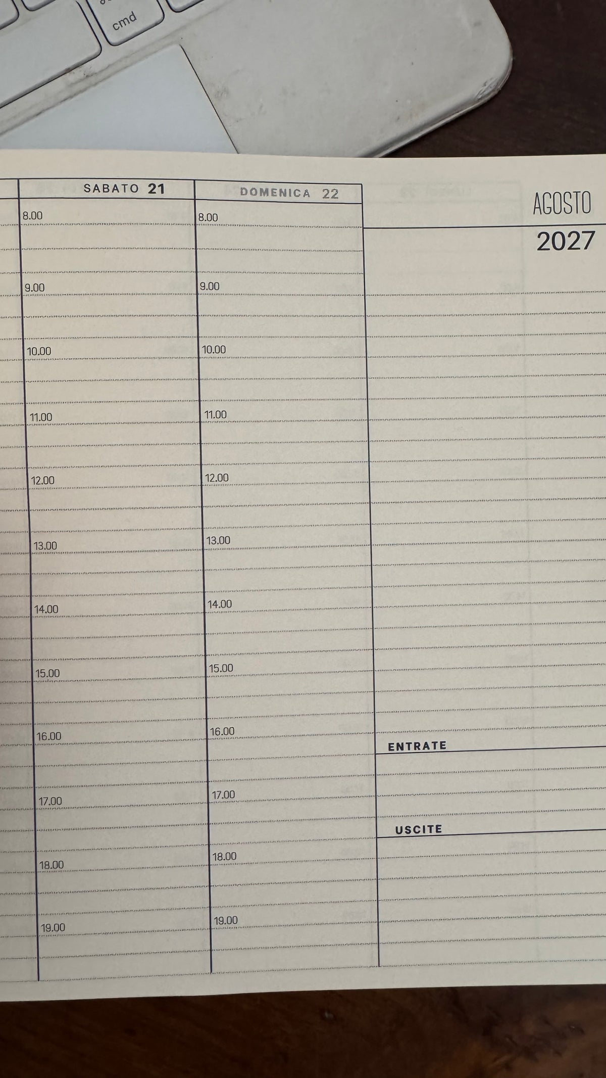 Agenda settimanale - Sowon