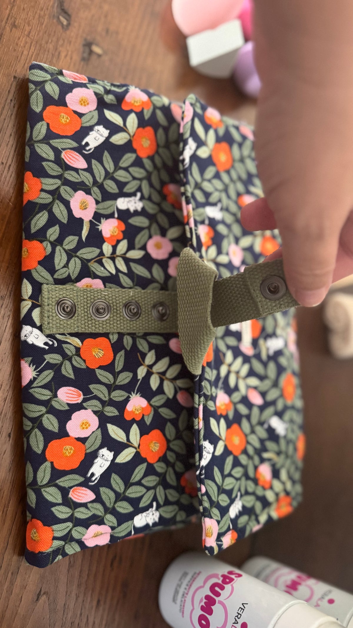 Beauty Burrito MAXI- Fiori Arancio Verde (HANBOK)