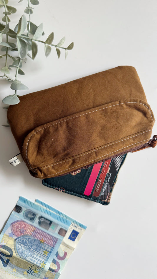 Pocket Pochette con tasca (Mini) - Camel/Mattonelle