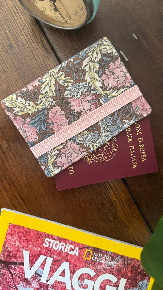 Porta Passaporto -  Foglie (Hanbok)