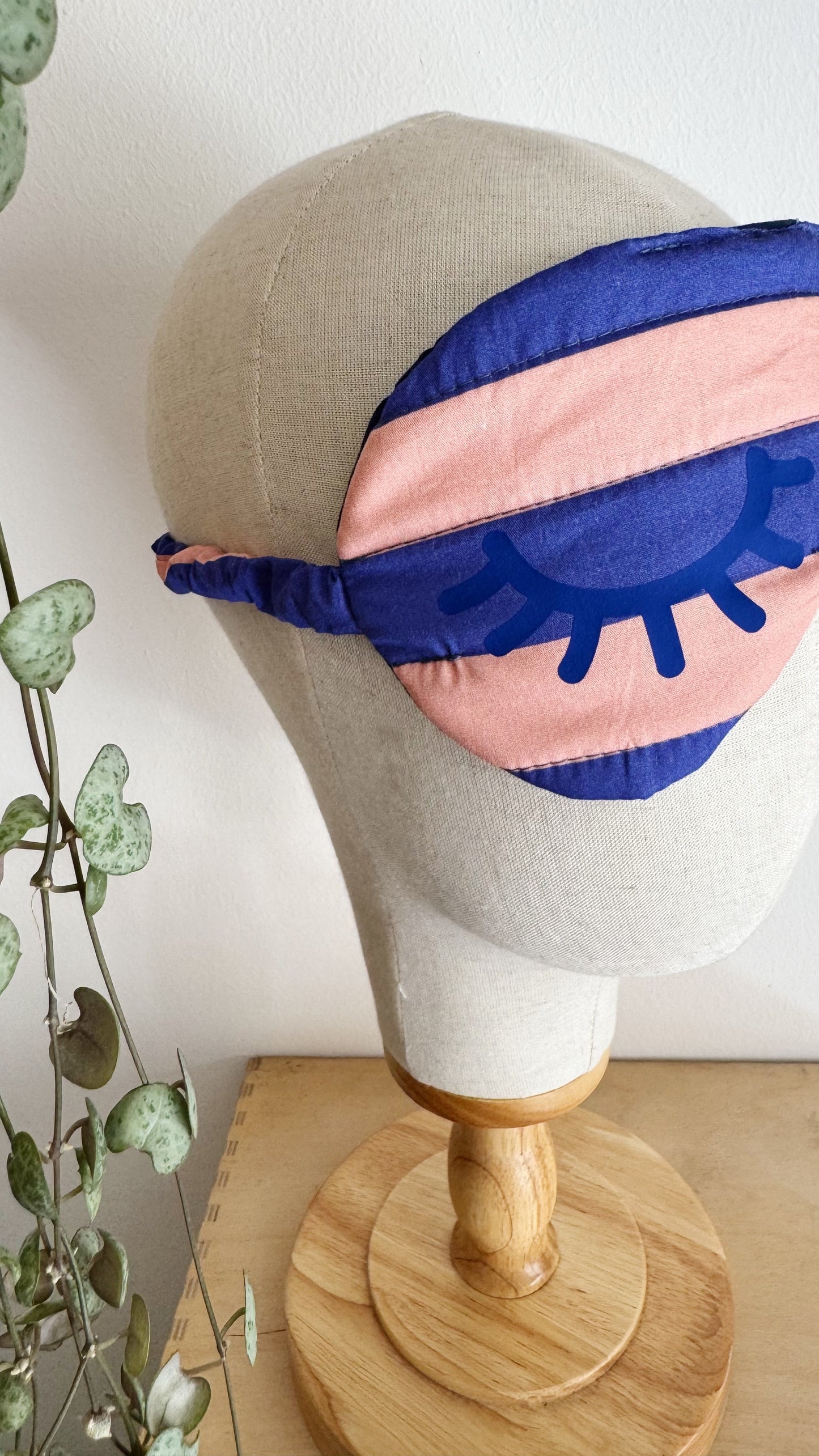 Nuvola (sleep mask) - Indaco & Rosa (Stripes)