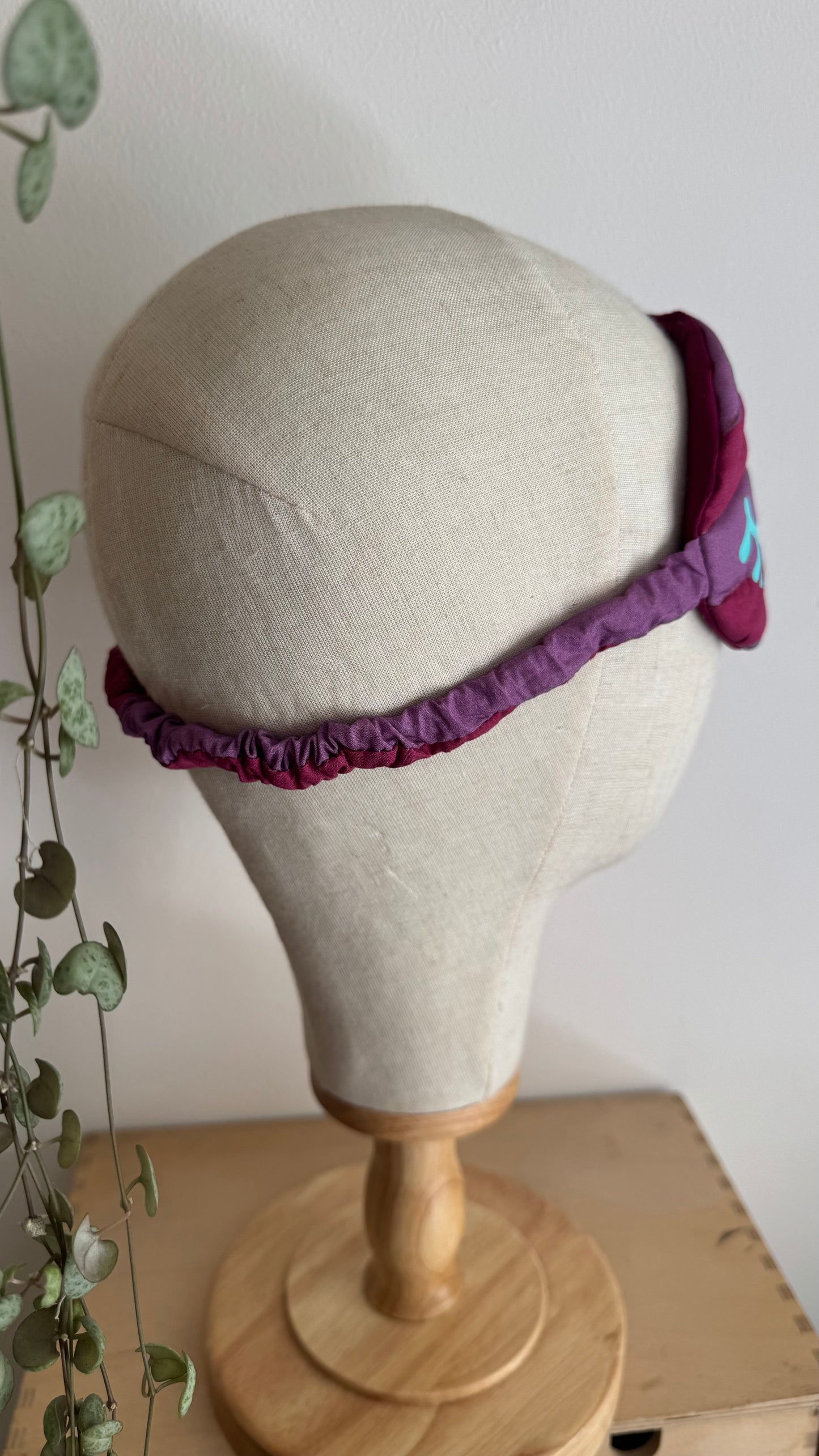 Nuvola (sleep mask) - Fucsia & Violetto (Stripes)