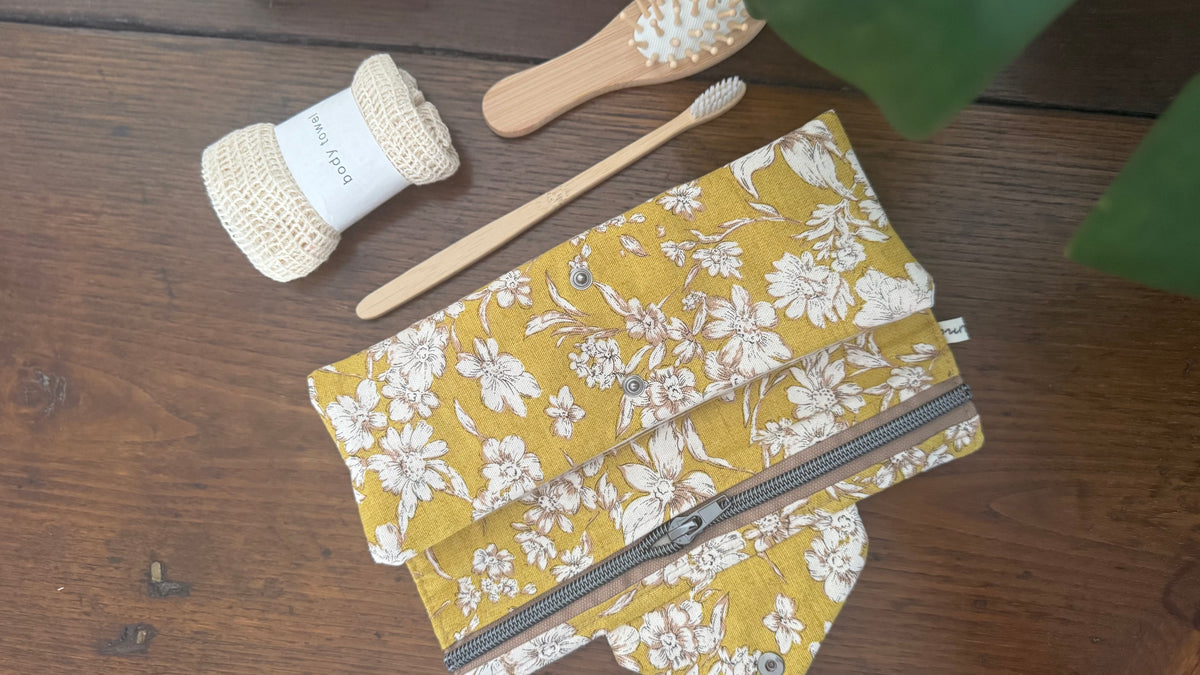 Beauty Burrito - Fiori Stilizzati Giallo Senape (Hanbok)